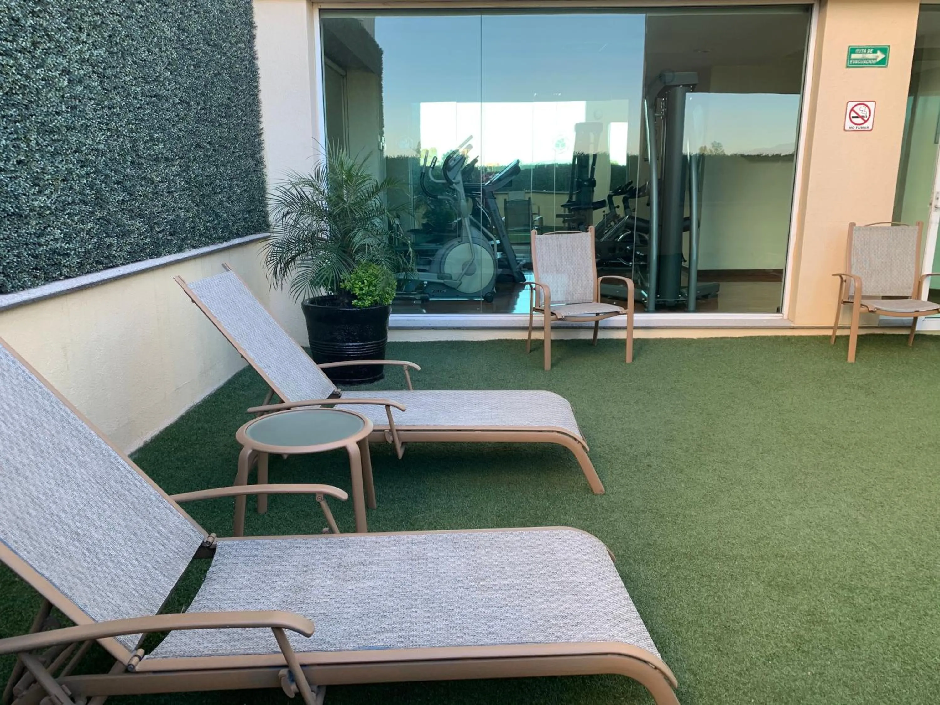 Solarium in Hotel Villa Florida Puebla