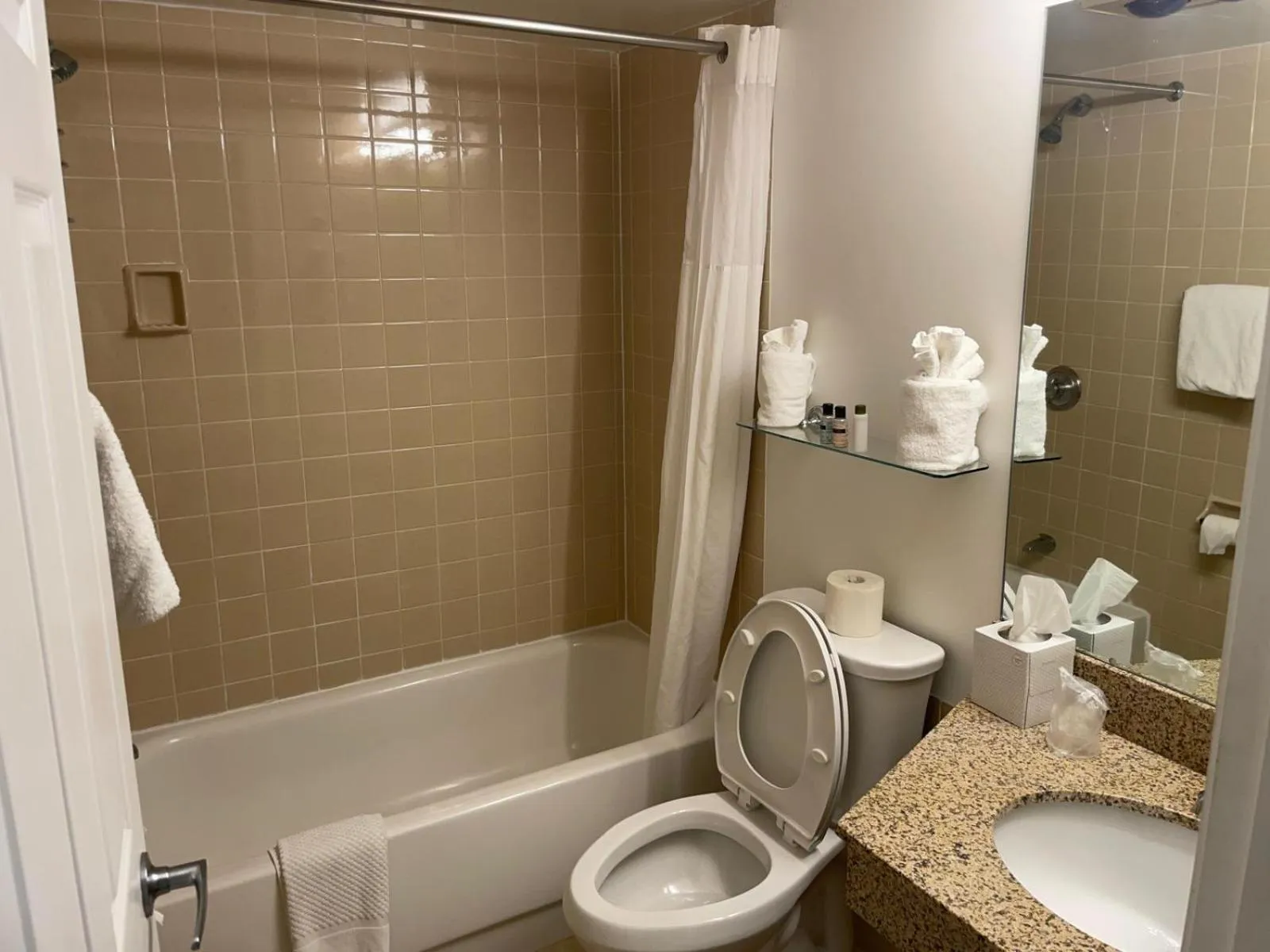 Bathroom in Eastlake Suites Hotel & Conference Center By OYO Urbana