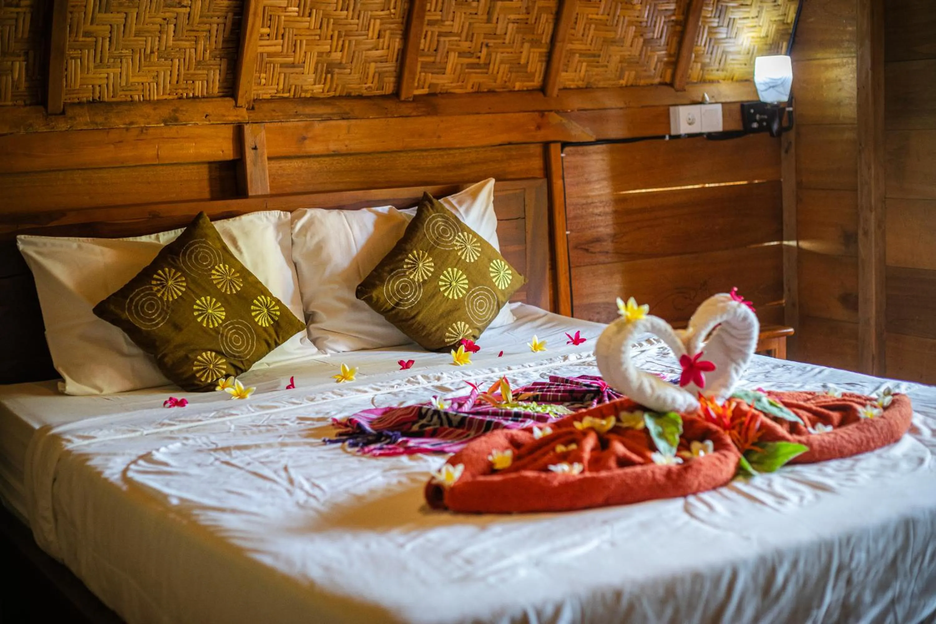 Bed in Kubu Sental Cottage