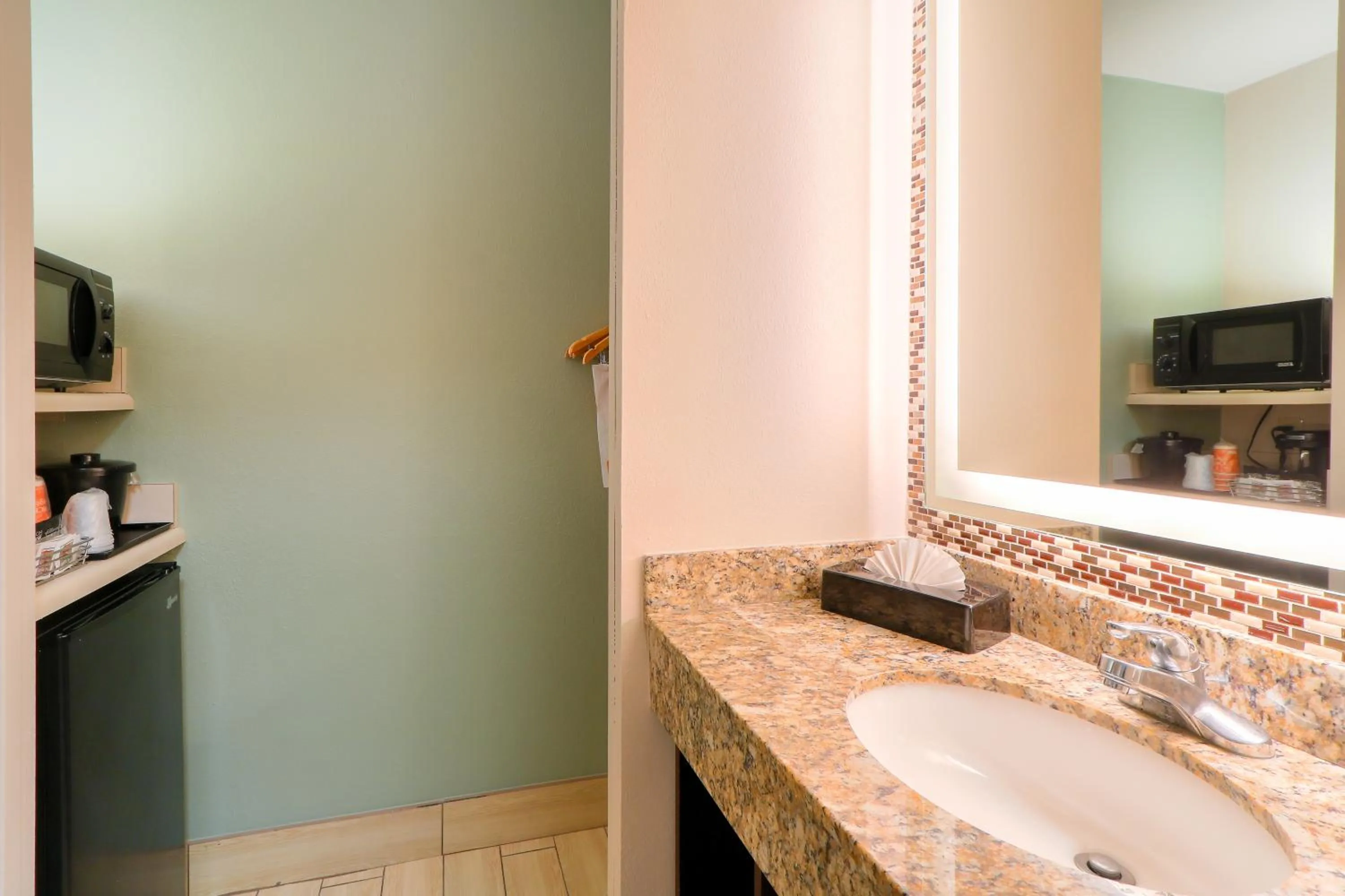 Bathroom in Quality Inn Near the Island Pigeon Forge