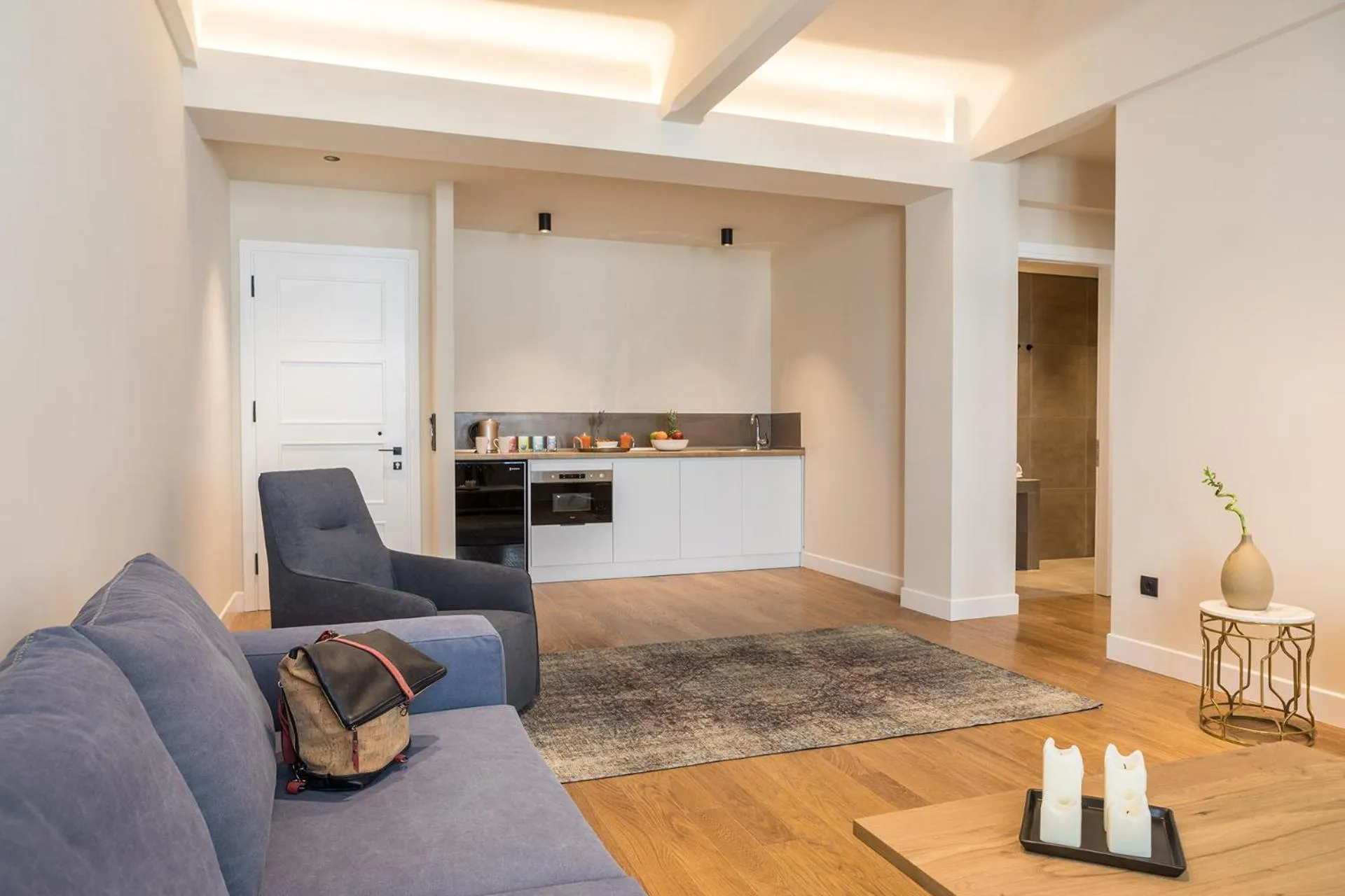 Kitchen or kitchenette in Klepsydra Urban Suites