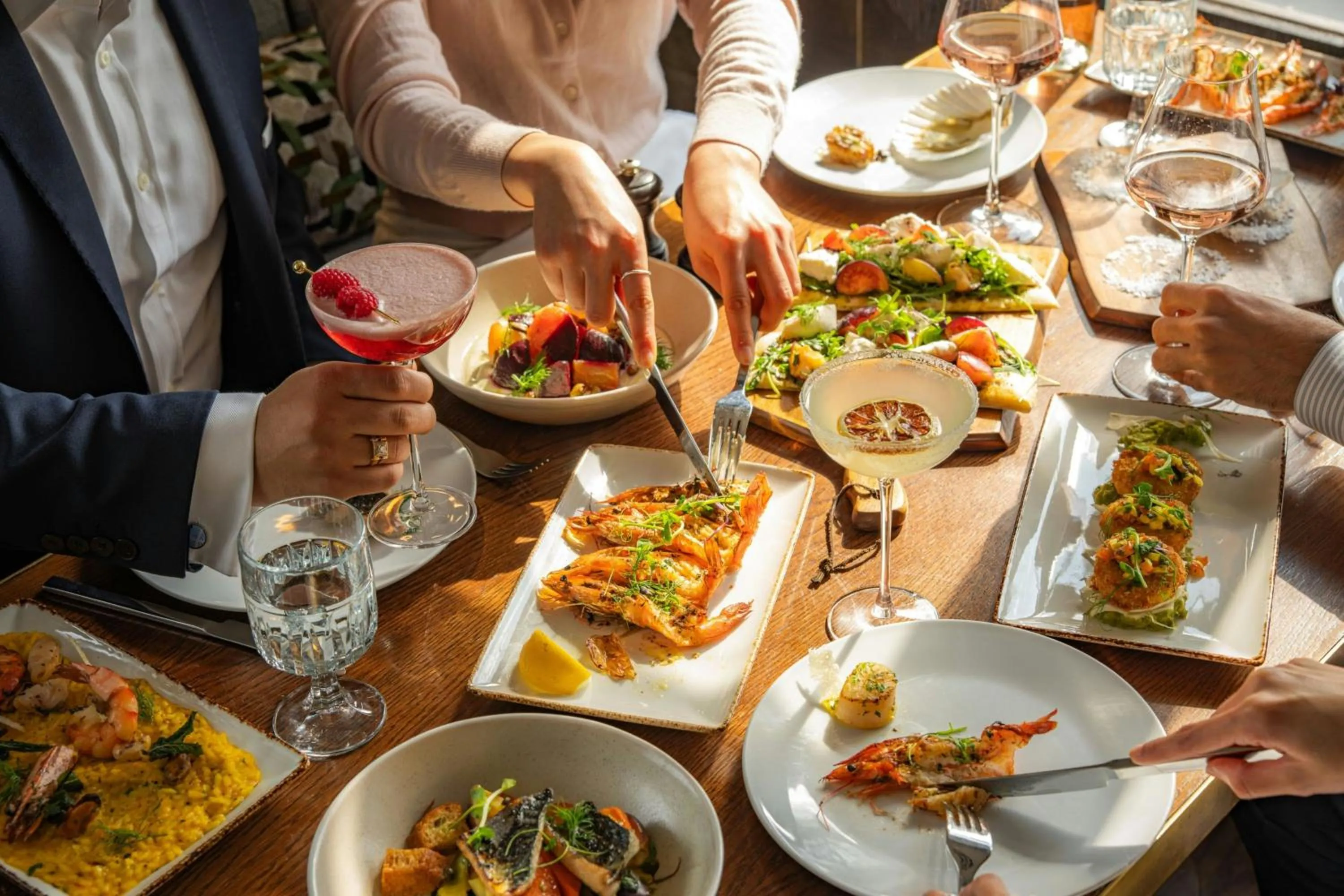 Restaurant/places to eat in London Marriott Hotel Park Lane