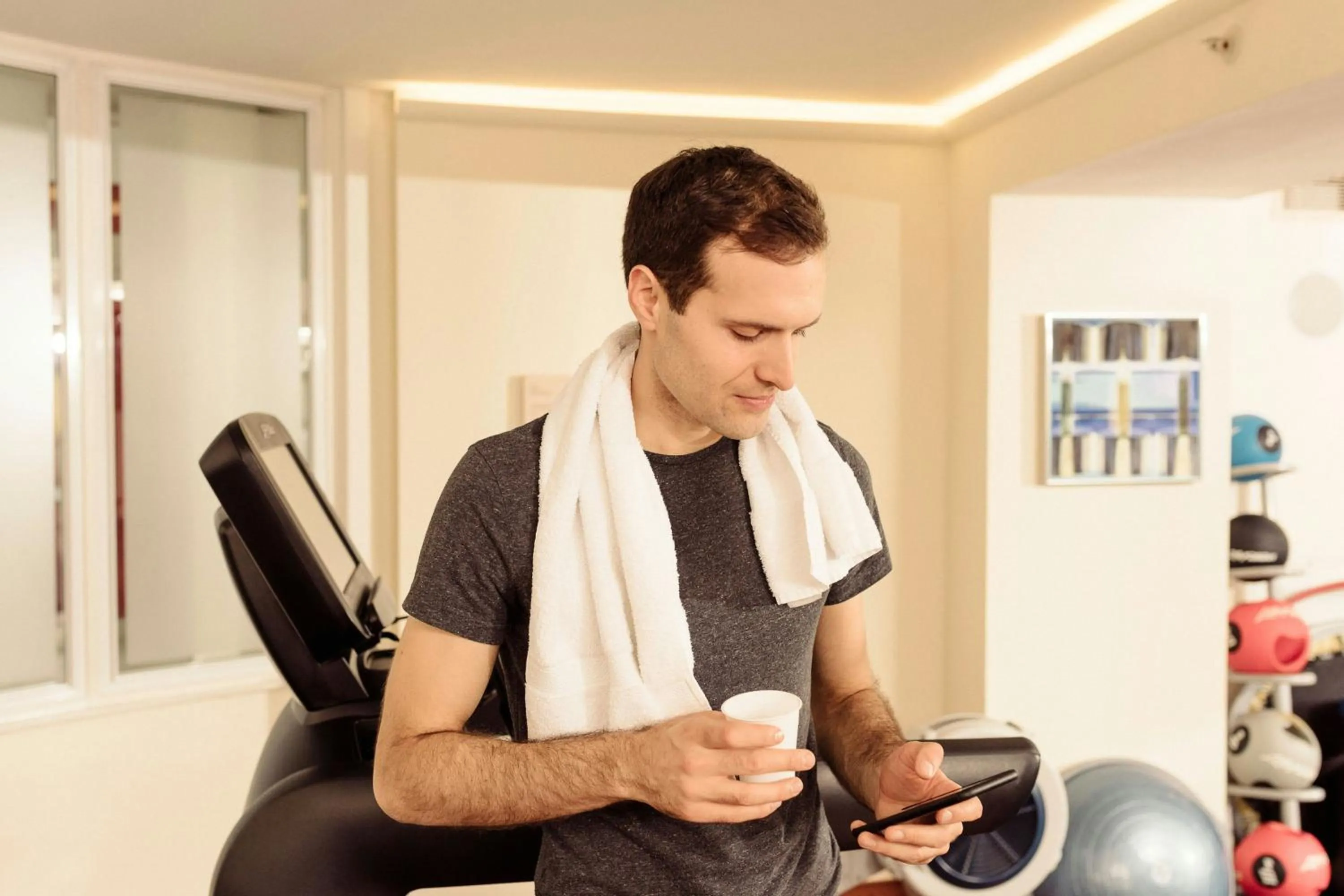 Fitness centre/facilities in London Marriott Hotel Park Lane