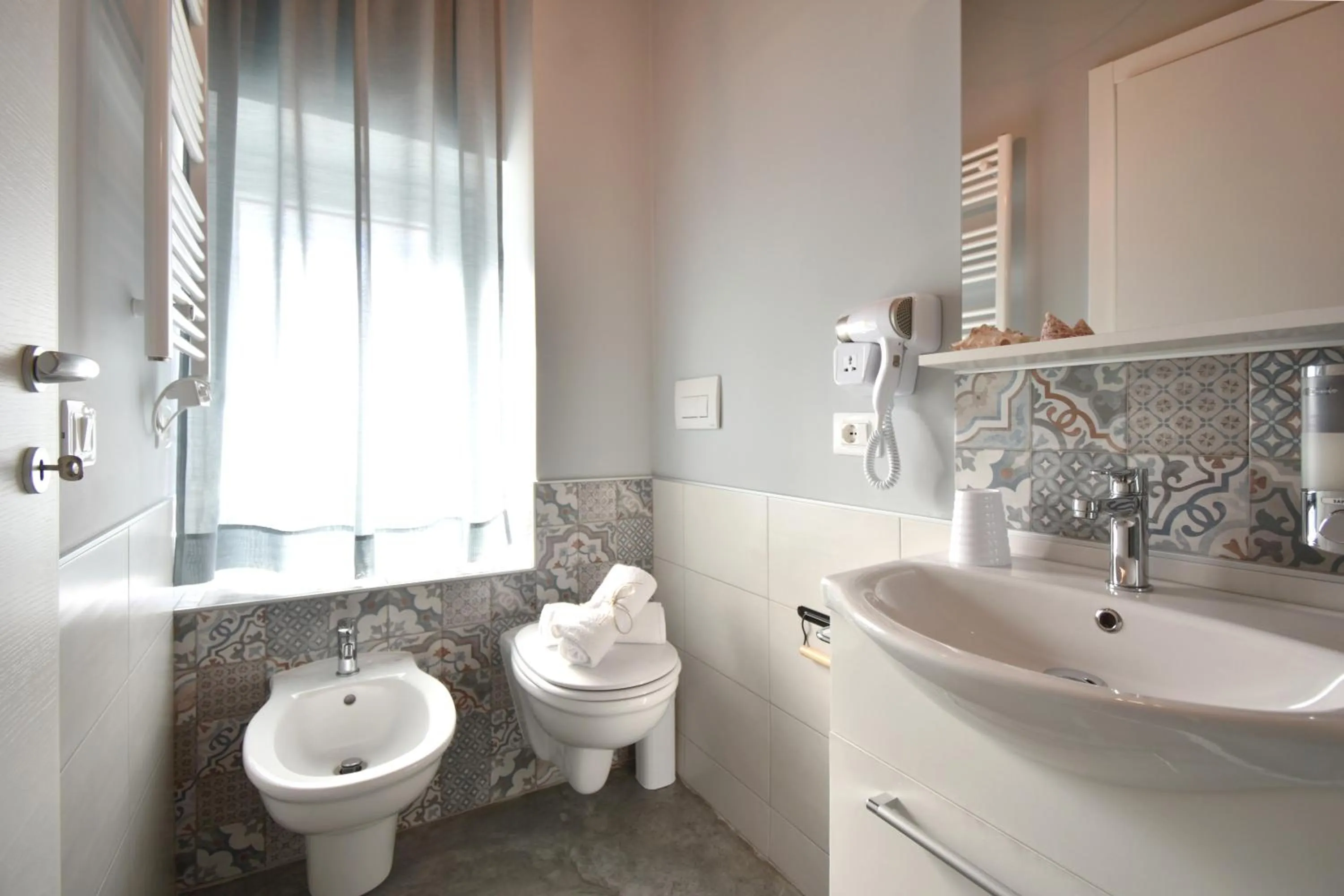 Bathroom in Al Faro Bianco B&B e Residence con parcheggio