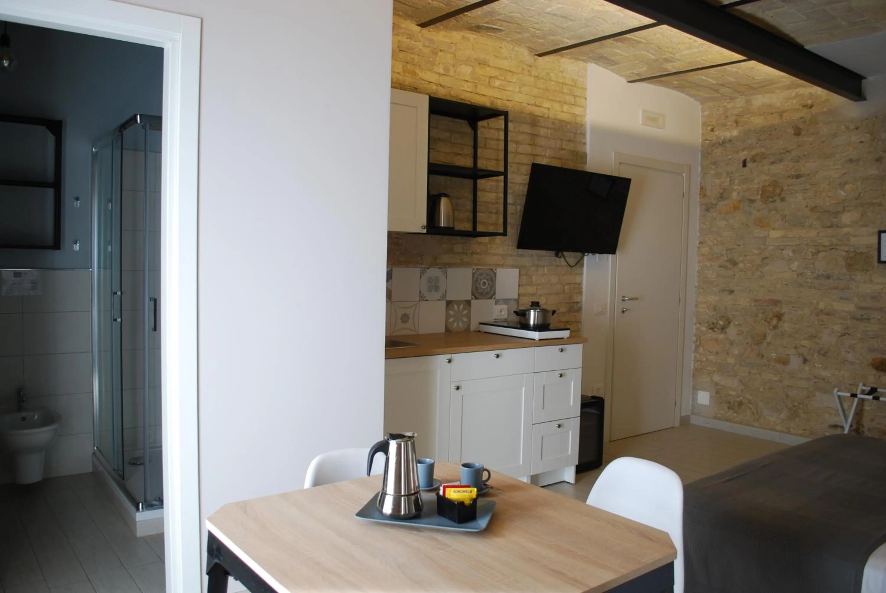 Bathroom in Al Faro Bianco B&B e Residence con parcheggio