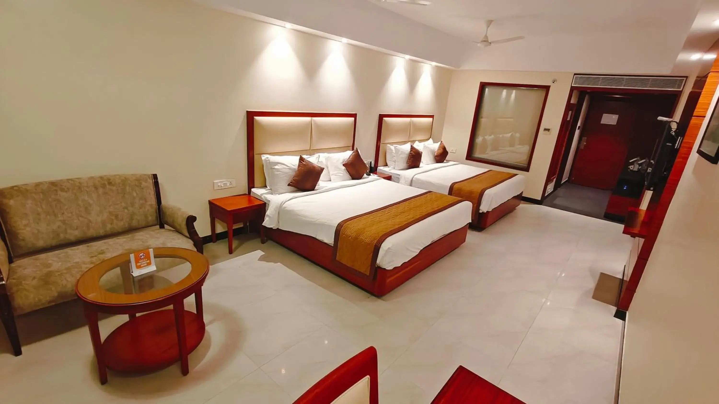 Deluxe Queen Room with Two Queen Beds in MM Legacy - A Bergamont Hotel, Kanchipuram Deluxe Queen Room with Two Queen Beds in MM Legacy - A Bergamont Hotel, Kanchipuram
