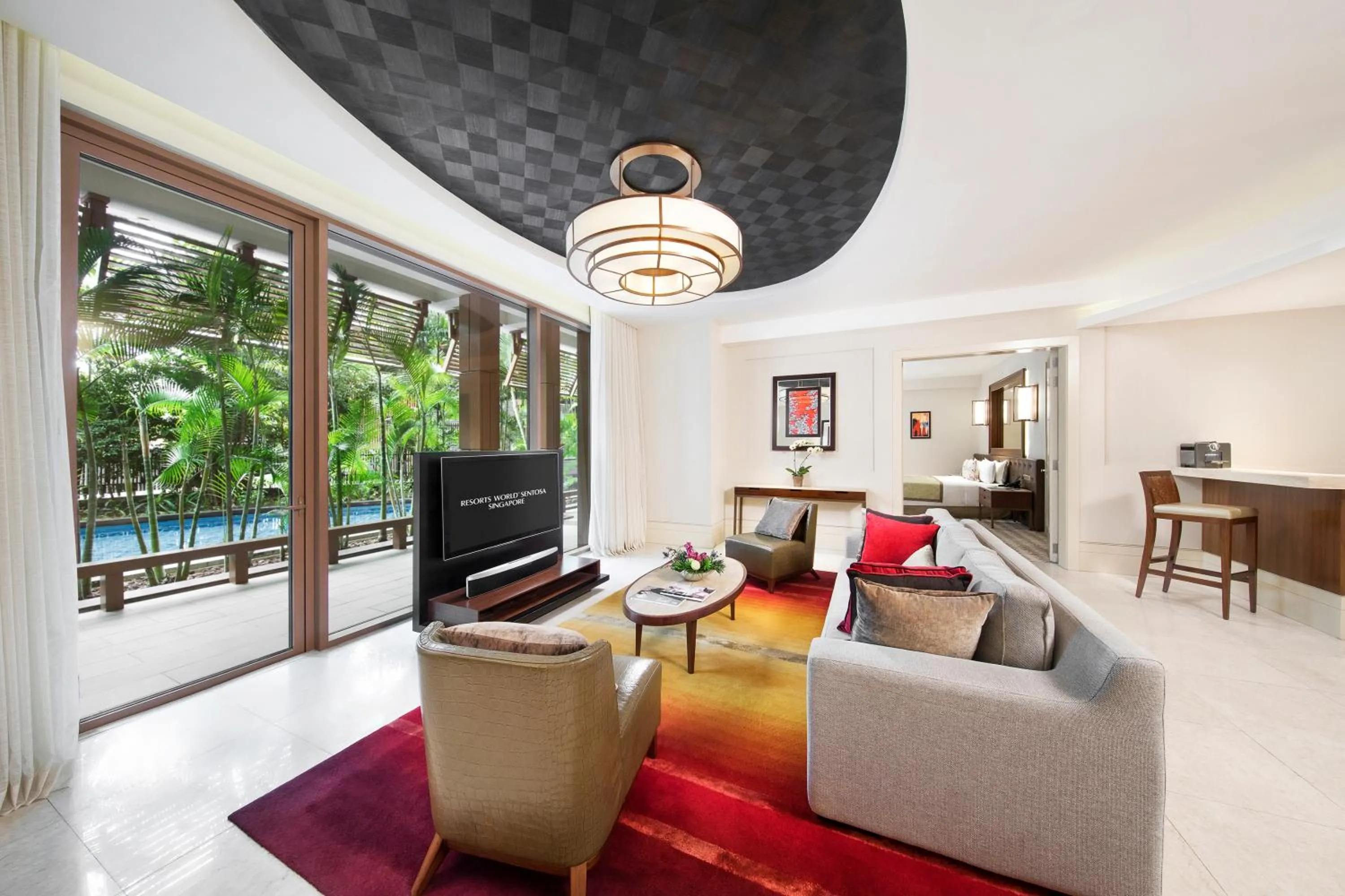 Living room in Resorts World Sentosa - Equarius Hotel