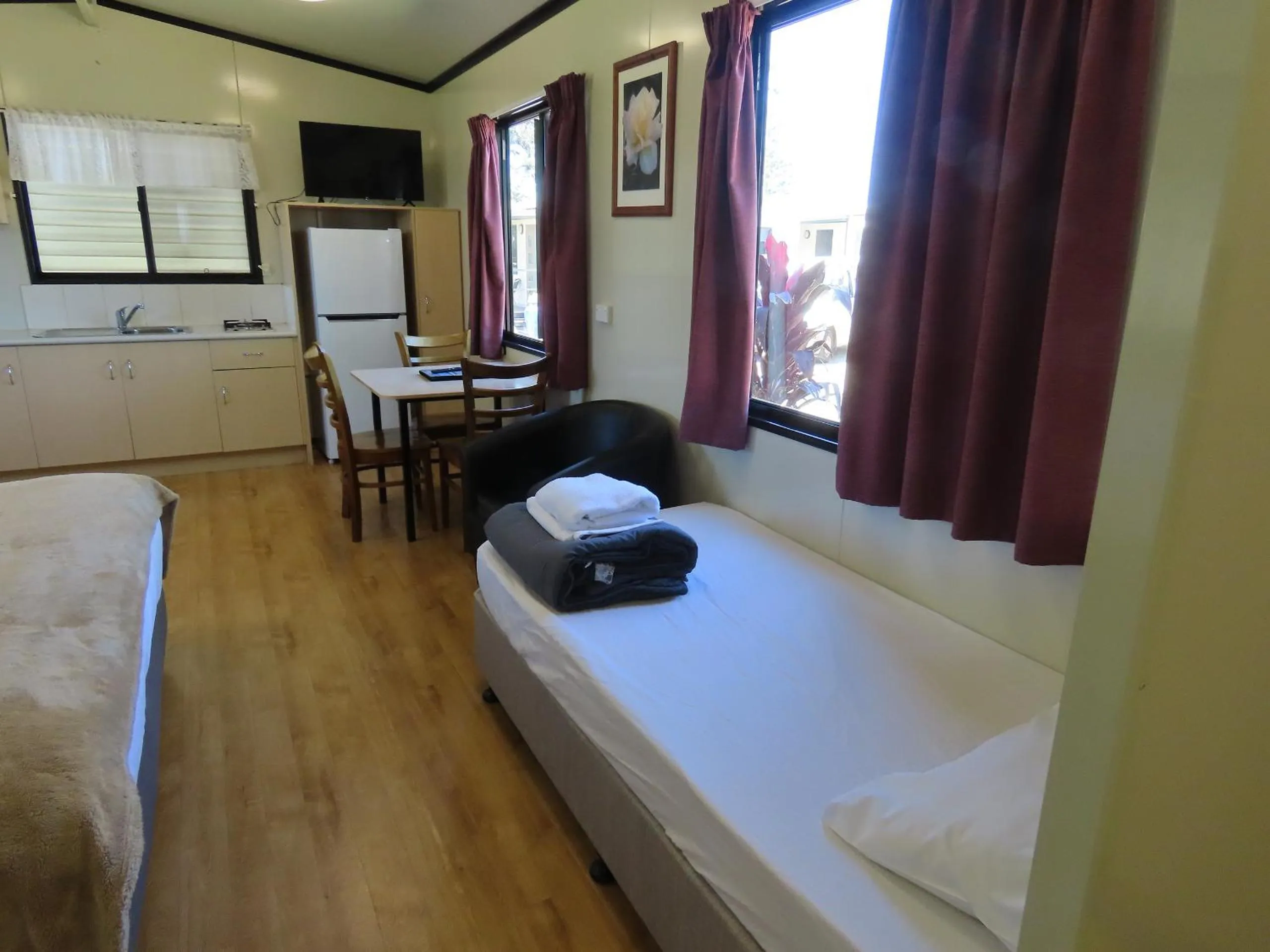 Bed in BIG4 Toowoomba Garden City Holiday Park