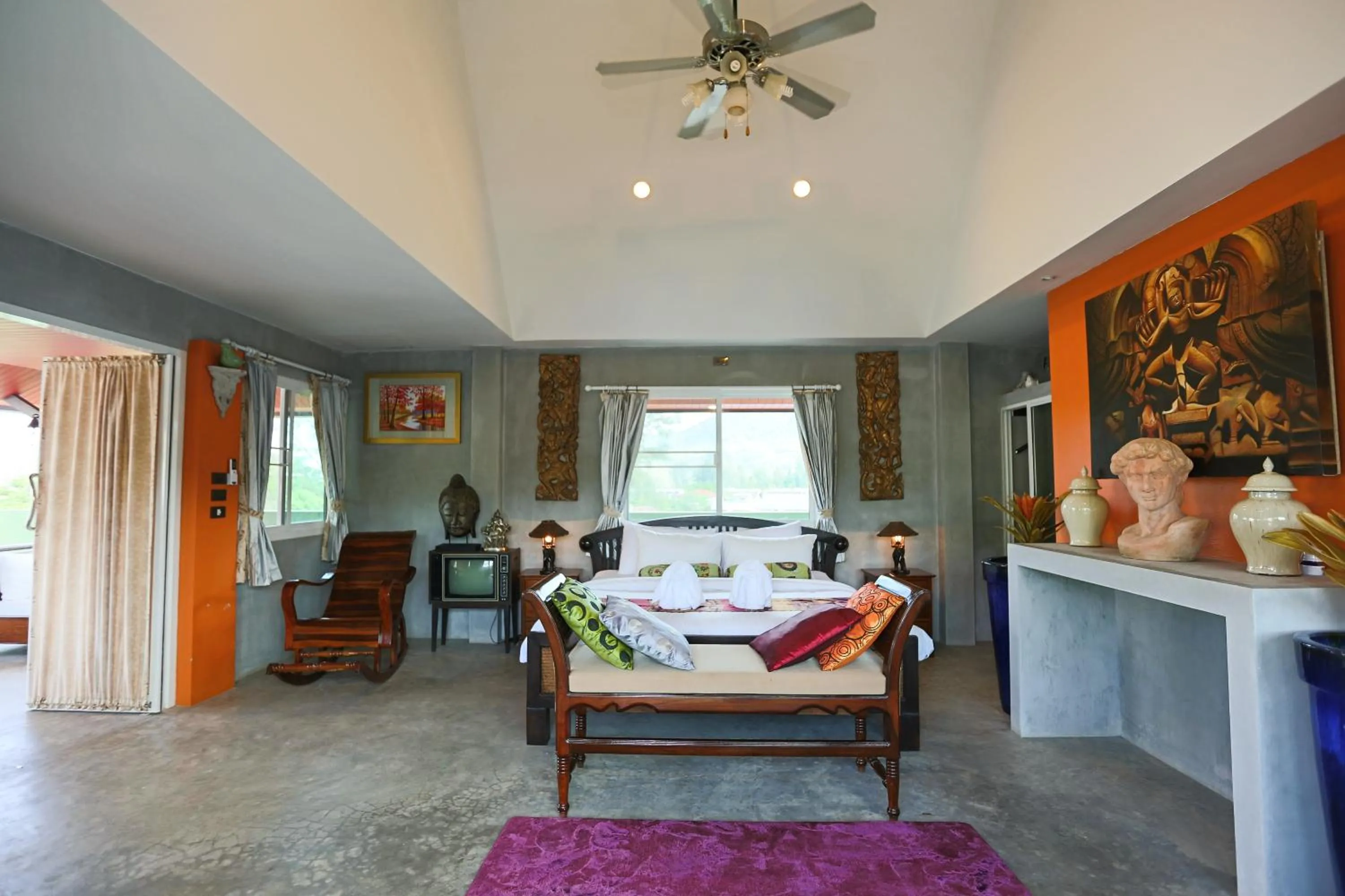 Bed in Baan Kamala Fantasea Hotel