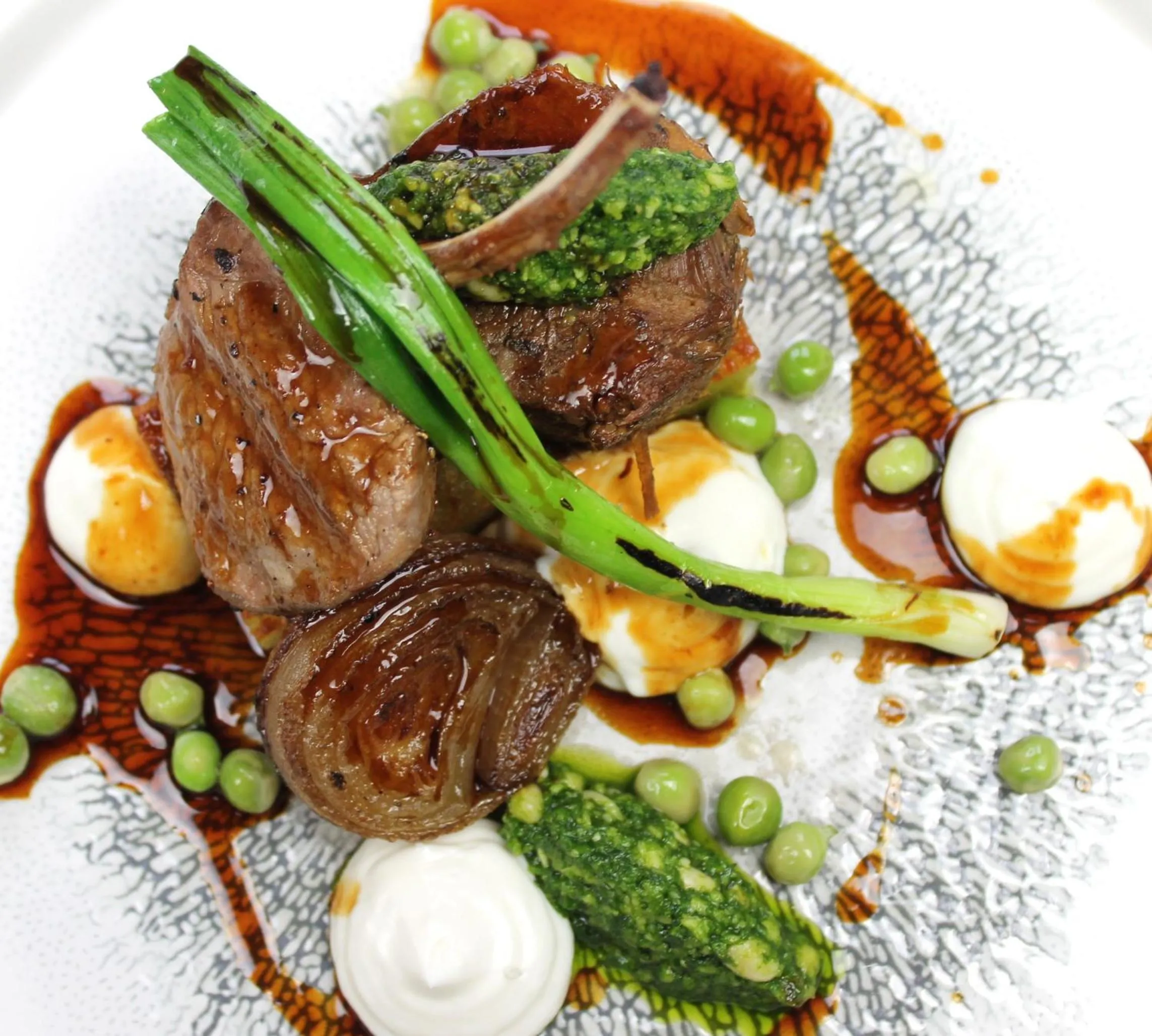 Food close-up in Langley Castle Hotel