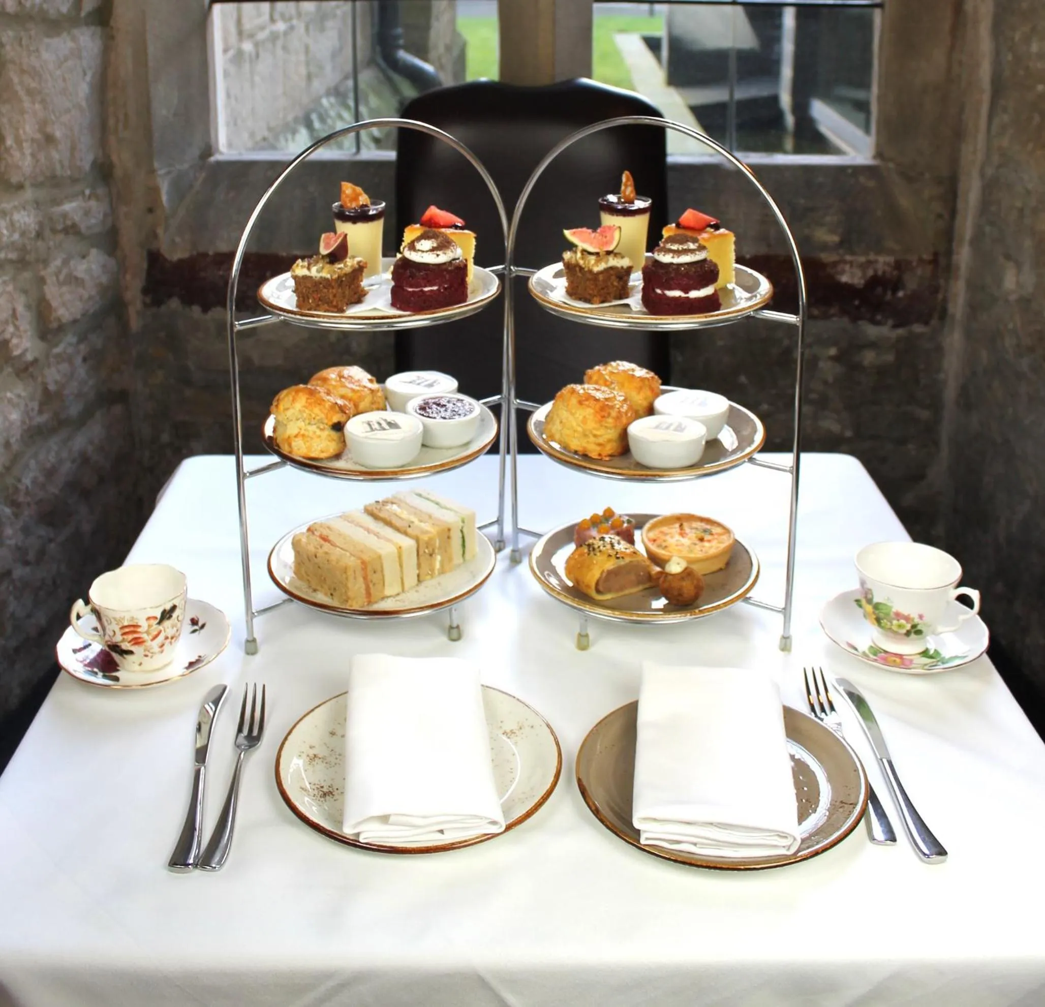 Food close-up in Langley Castle Hotel