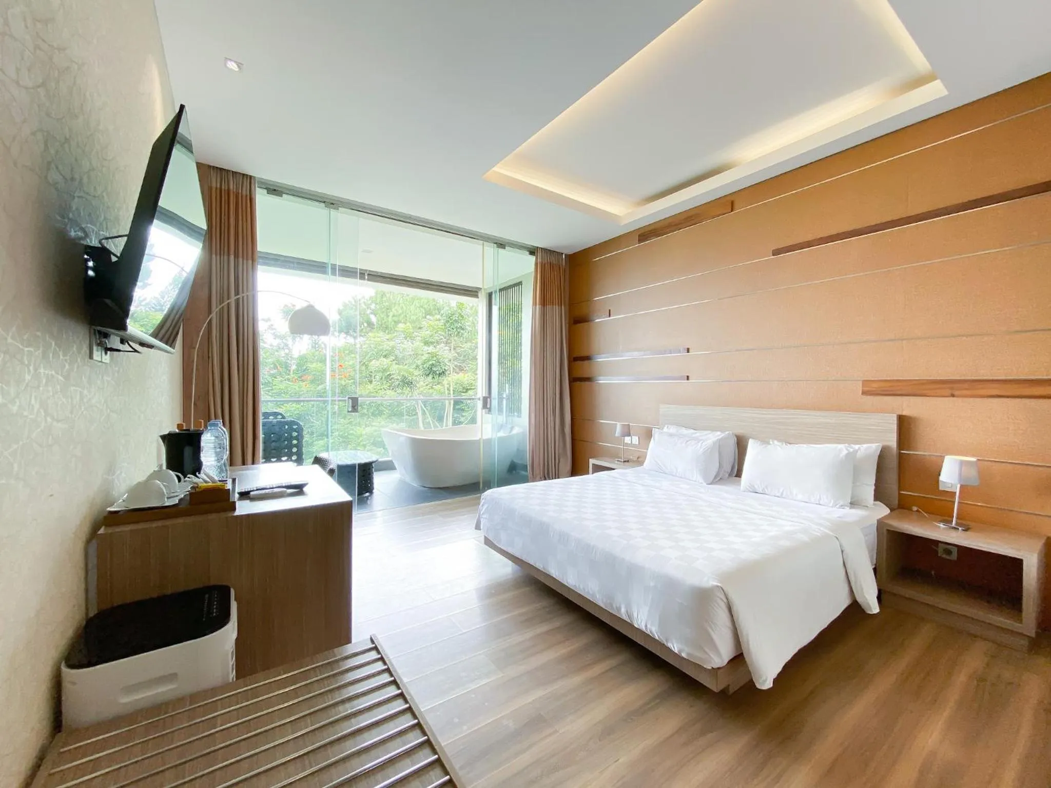 Bed in Lembang Asri Resort