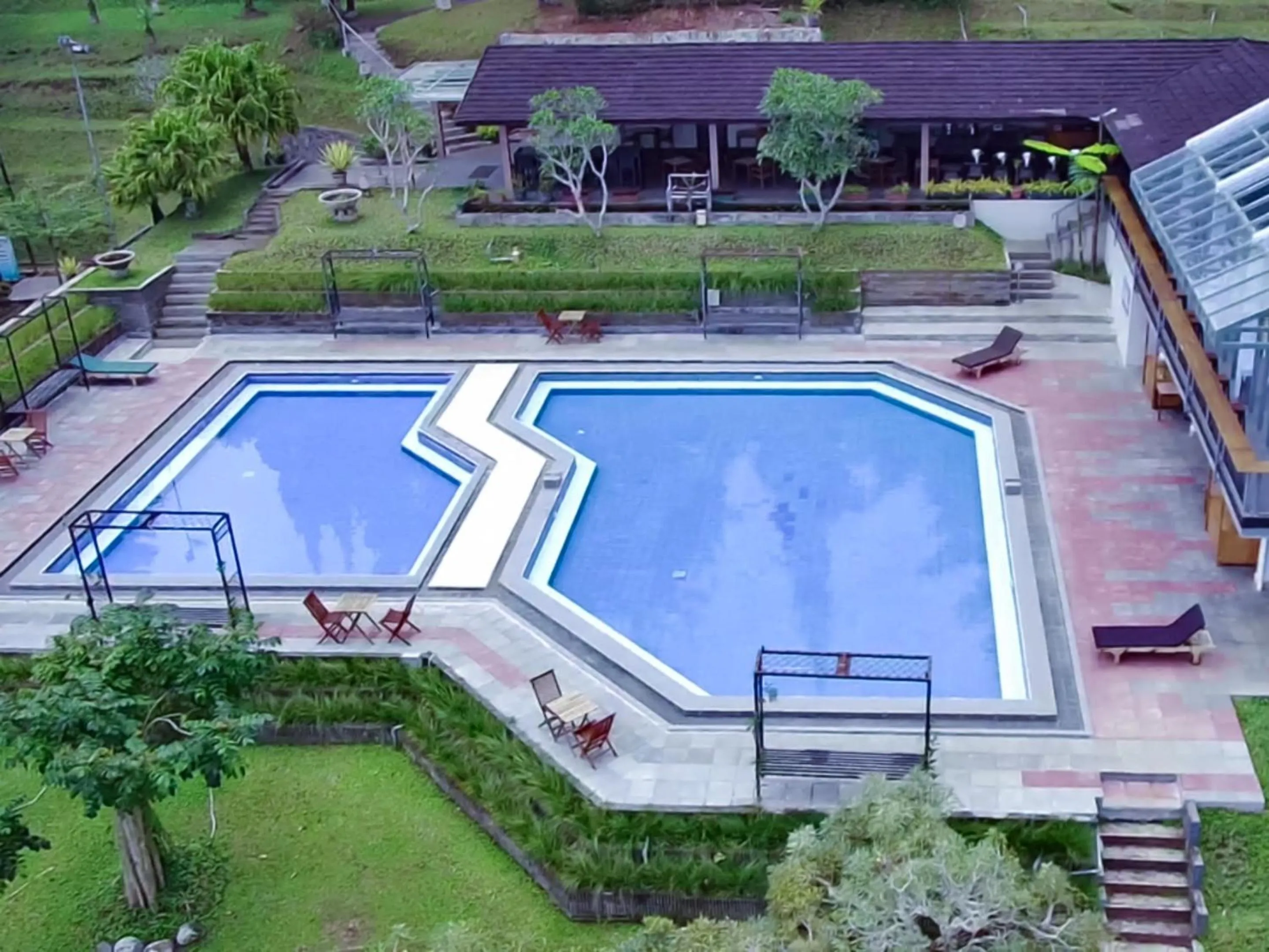 Swimming pool in Lembang Asri Resort