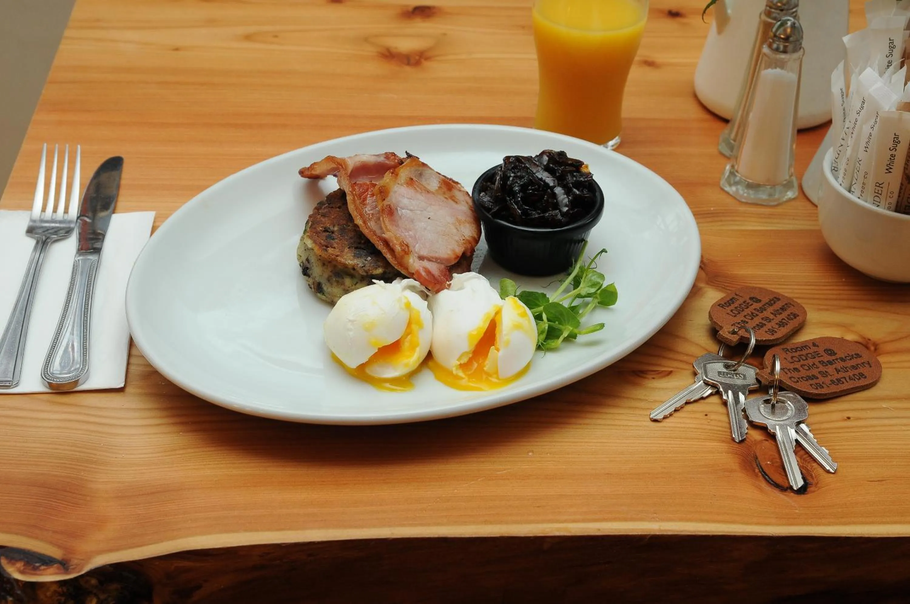 Breakfast in Lodge at The Old Barracks