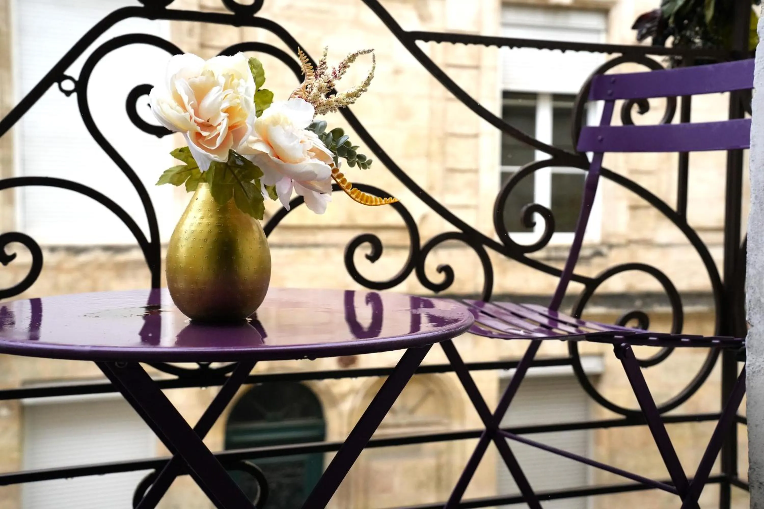 Balcony/Terrace in Au Coeur de Bordeaux B&B