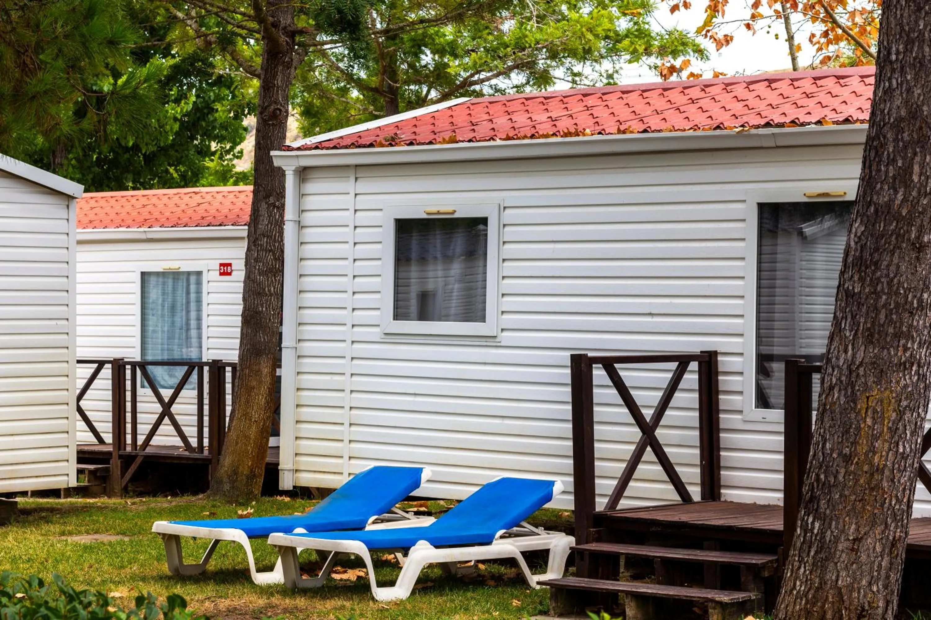 Balcony/Terrace in Parque de Campismo Orbitur Costa de Caparica