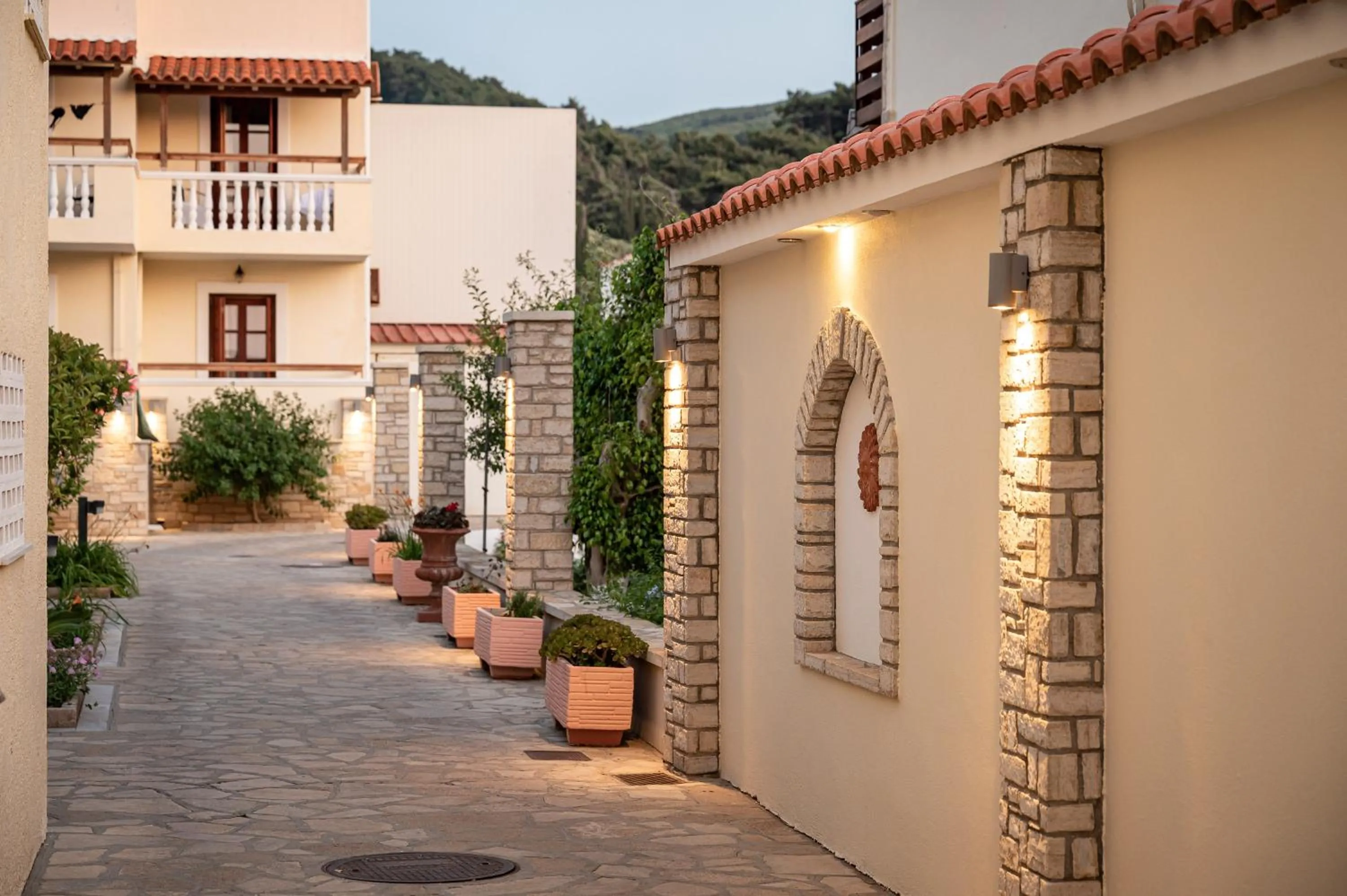 Property building in Hotel Athena