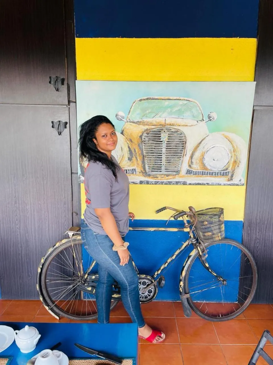 People in Blue Pillars Kandy