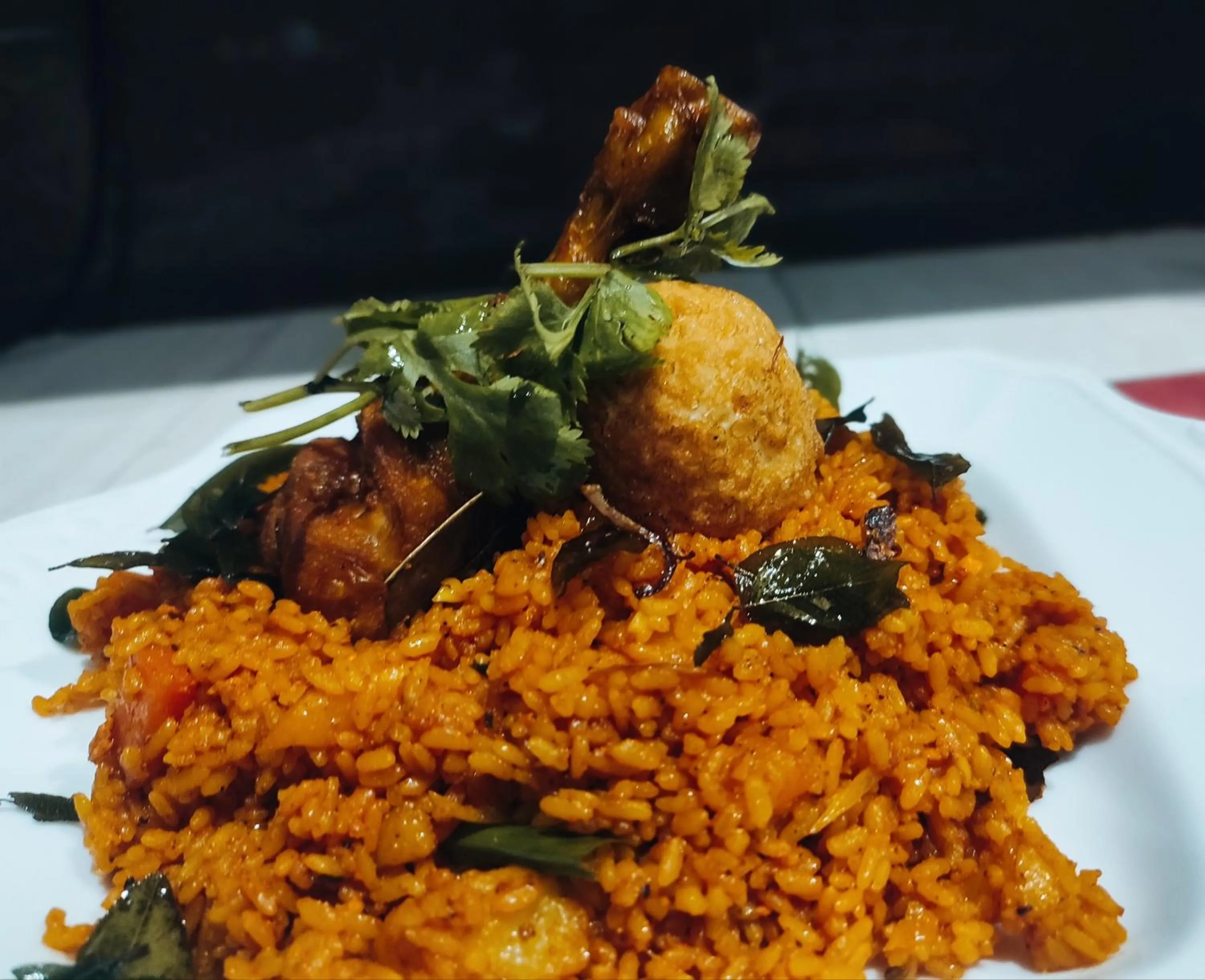 Food in Blue Pillars Kandy