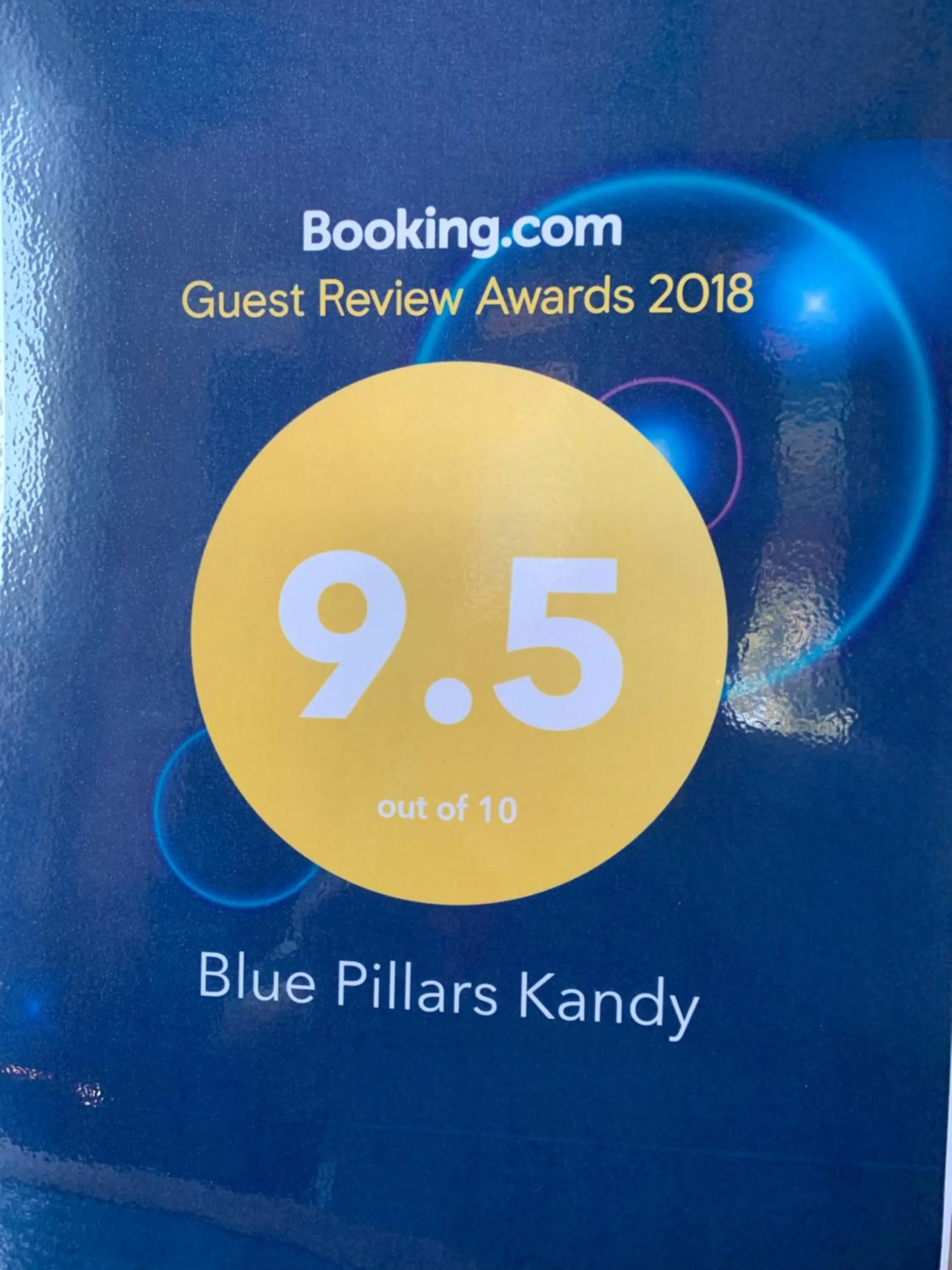 Certificate/Award in Blue Pillars Kandy