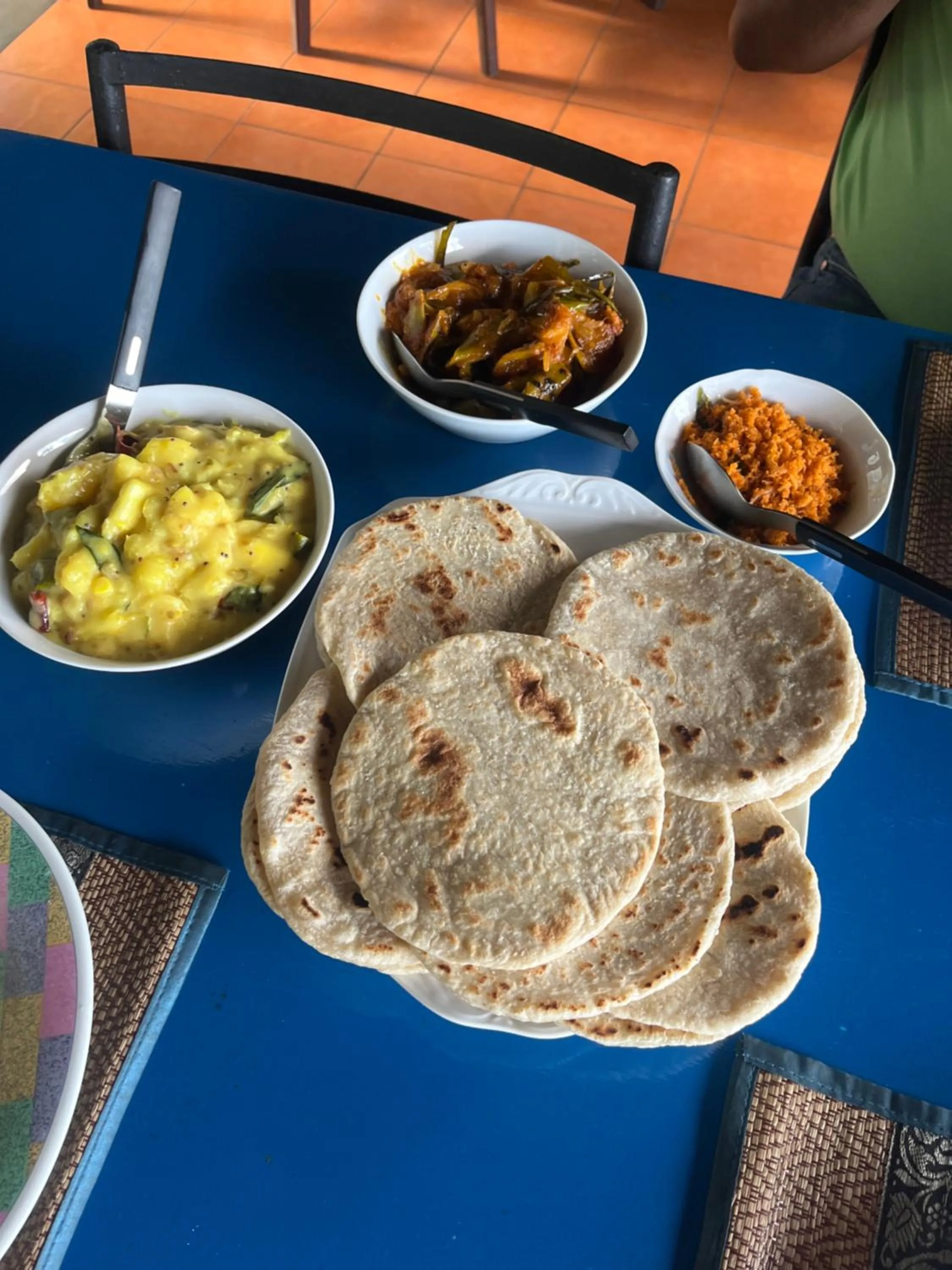 Food in Blue Pillars Kandy
