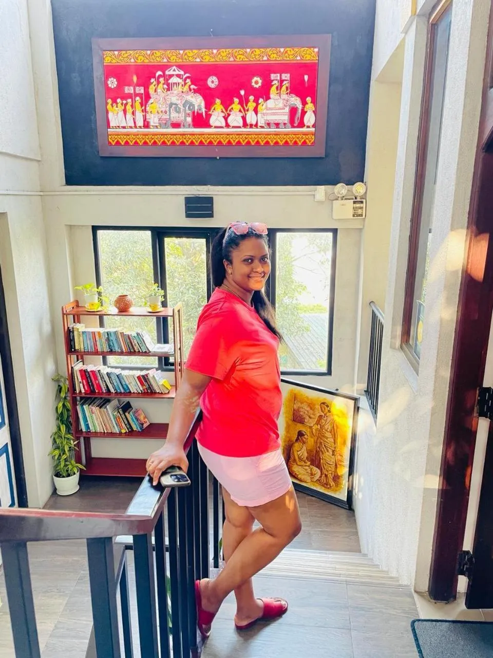 People in Blue Pillars Kandy