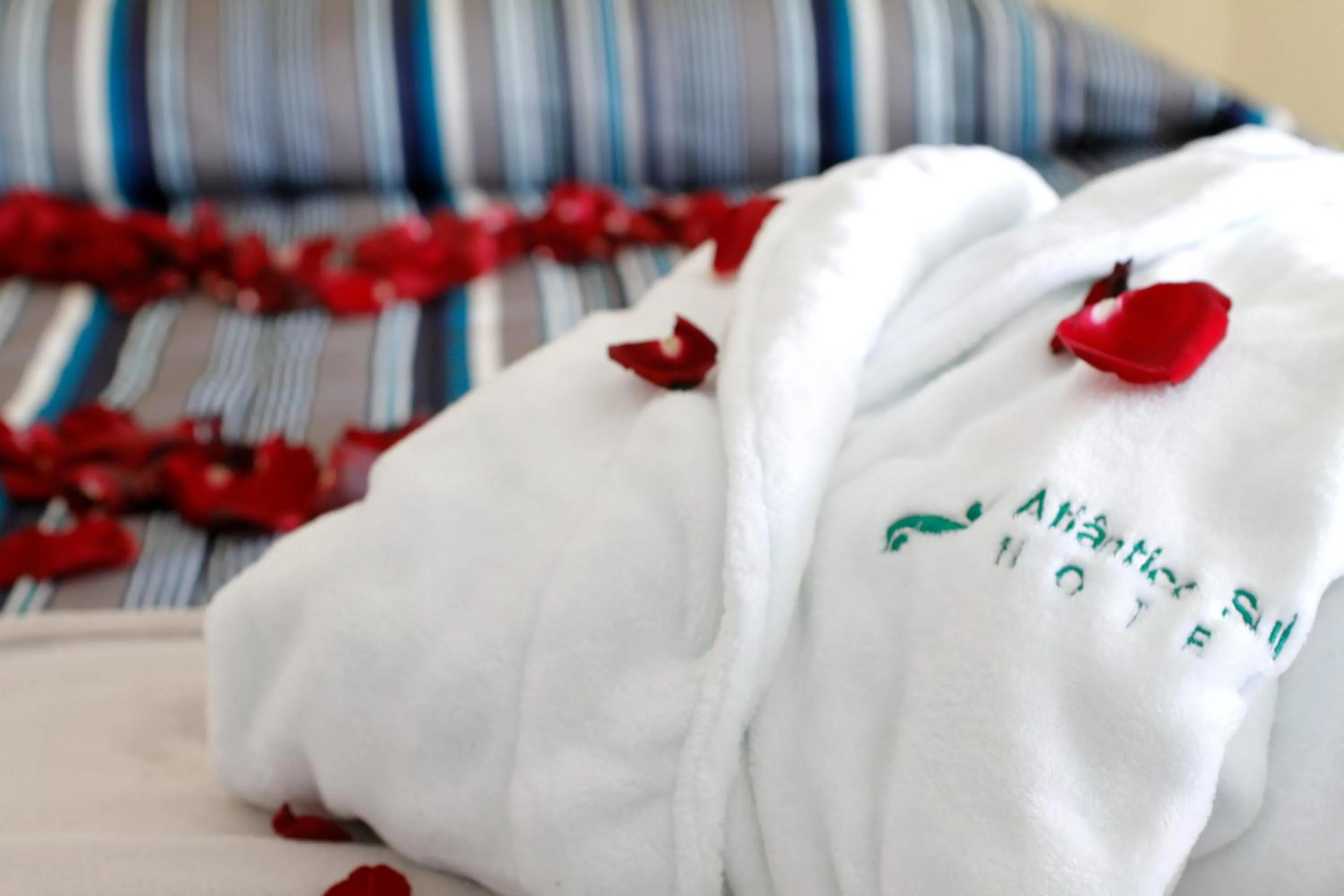 Decorative detail, Bed in Atlantico Sul Hotel