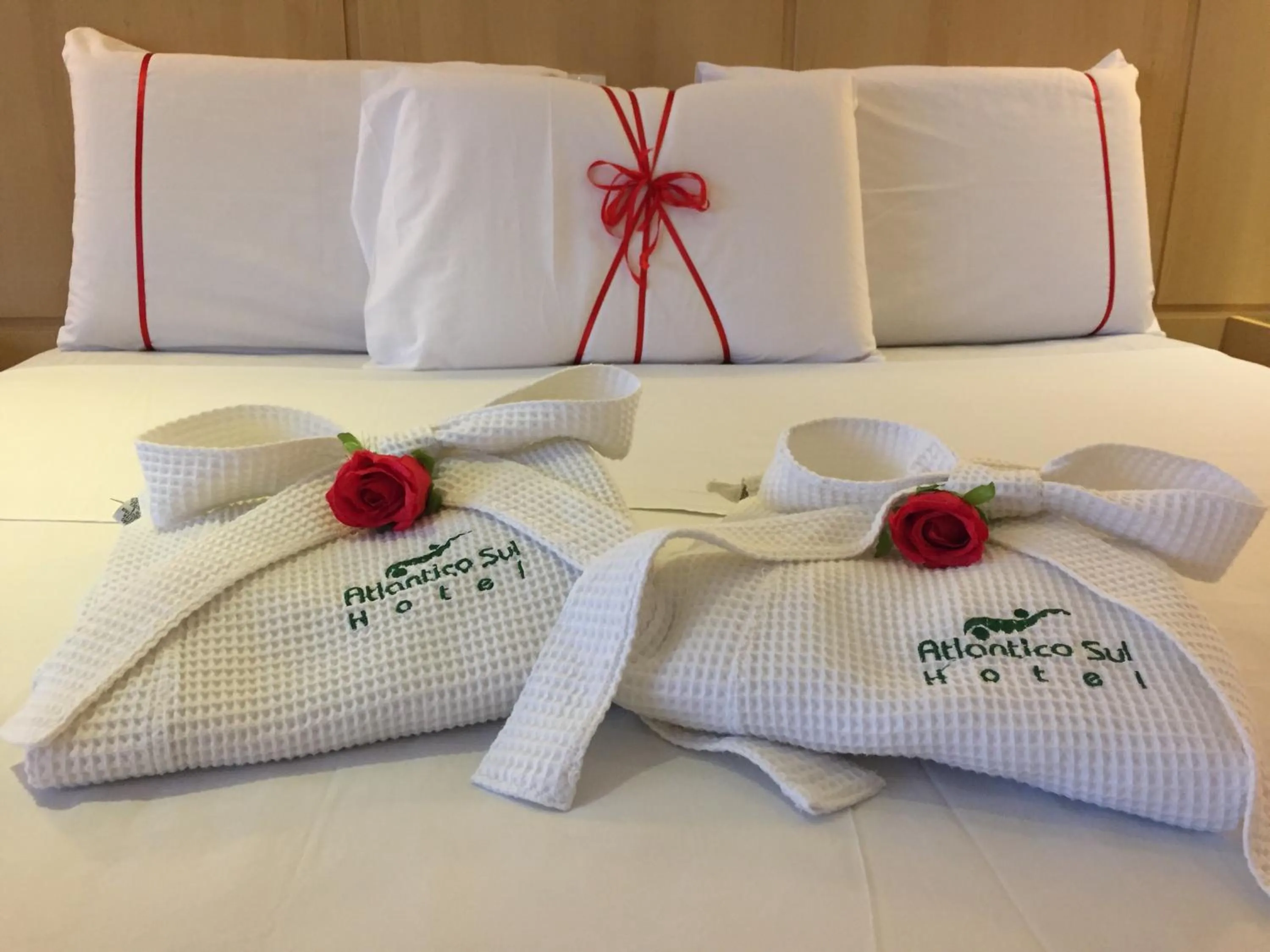 Decorative detail, Bed in Atlantico Sul Hotel