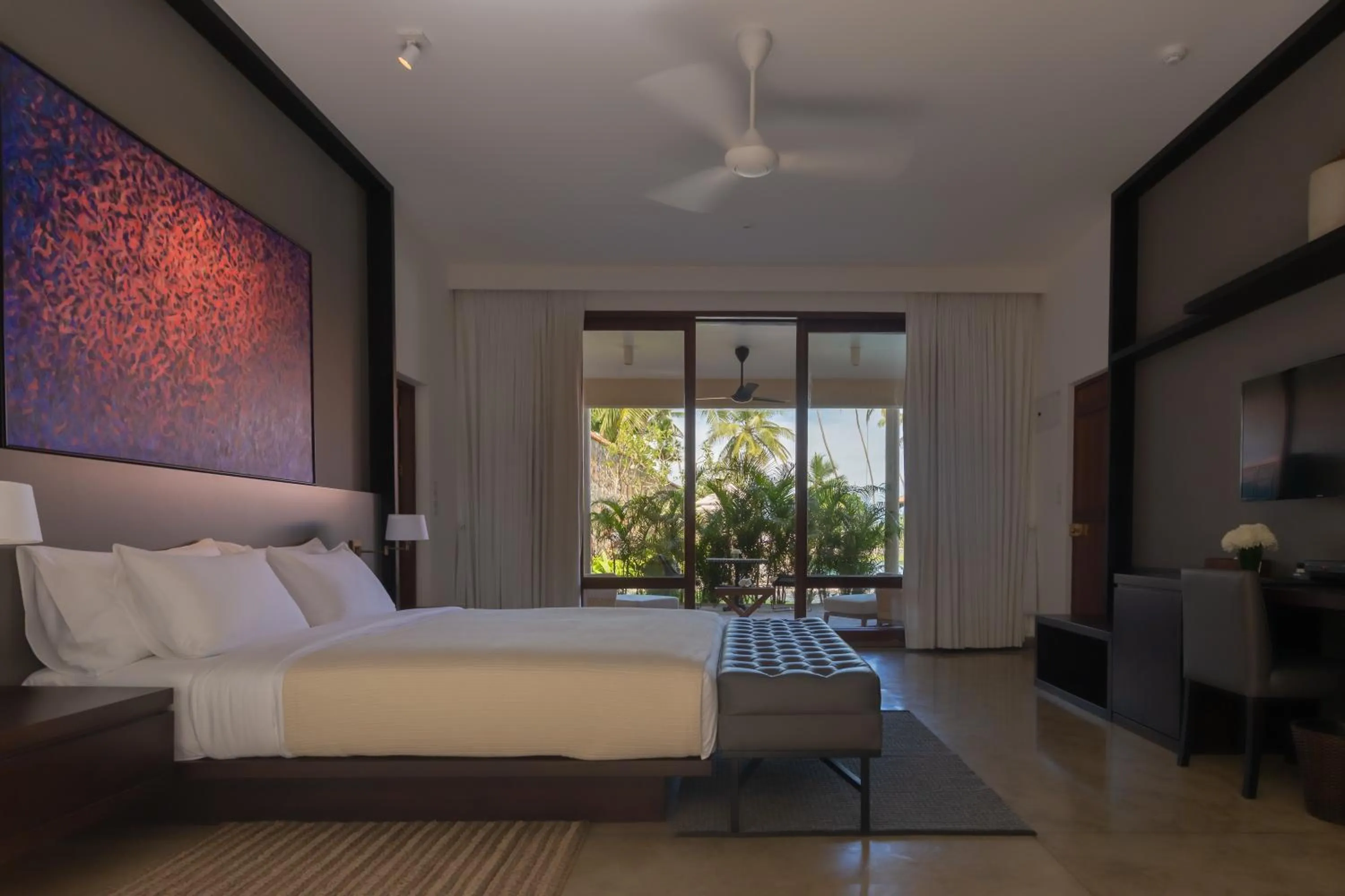 Bedroom, Bed in Taru Villas The Long House - Bentota