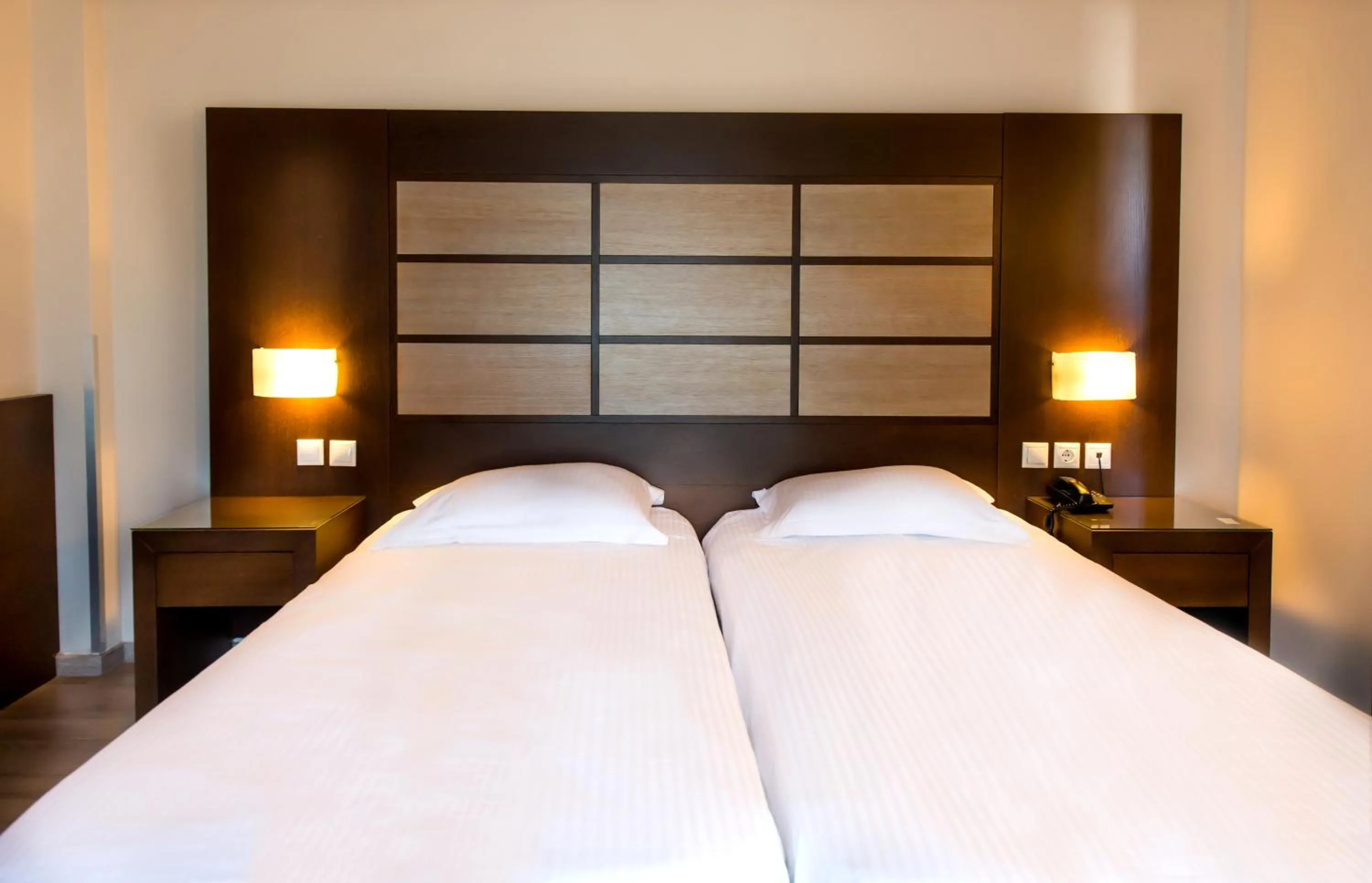 Bed in Agrinio Imperial Hotel