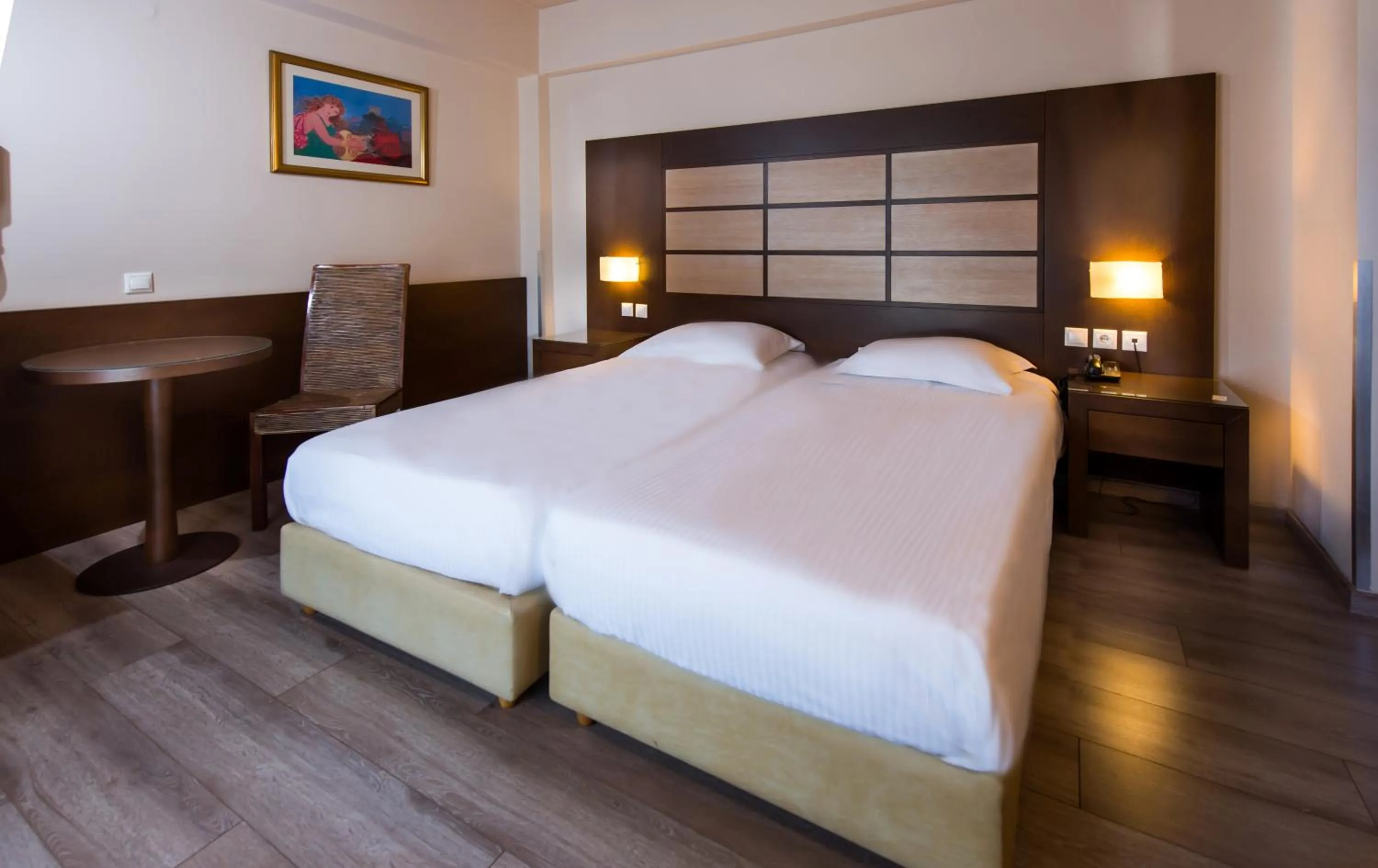 Bed in Agrinio Imperial Hotel