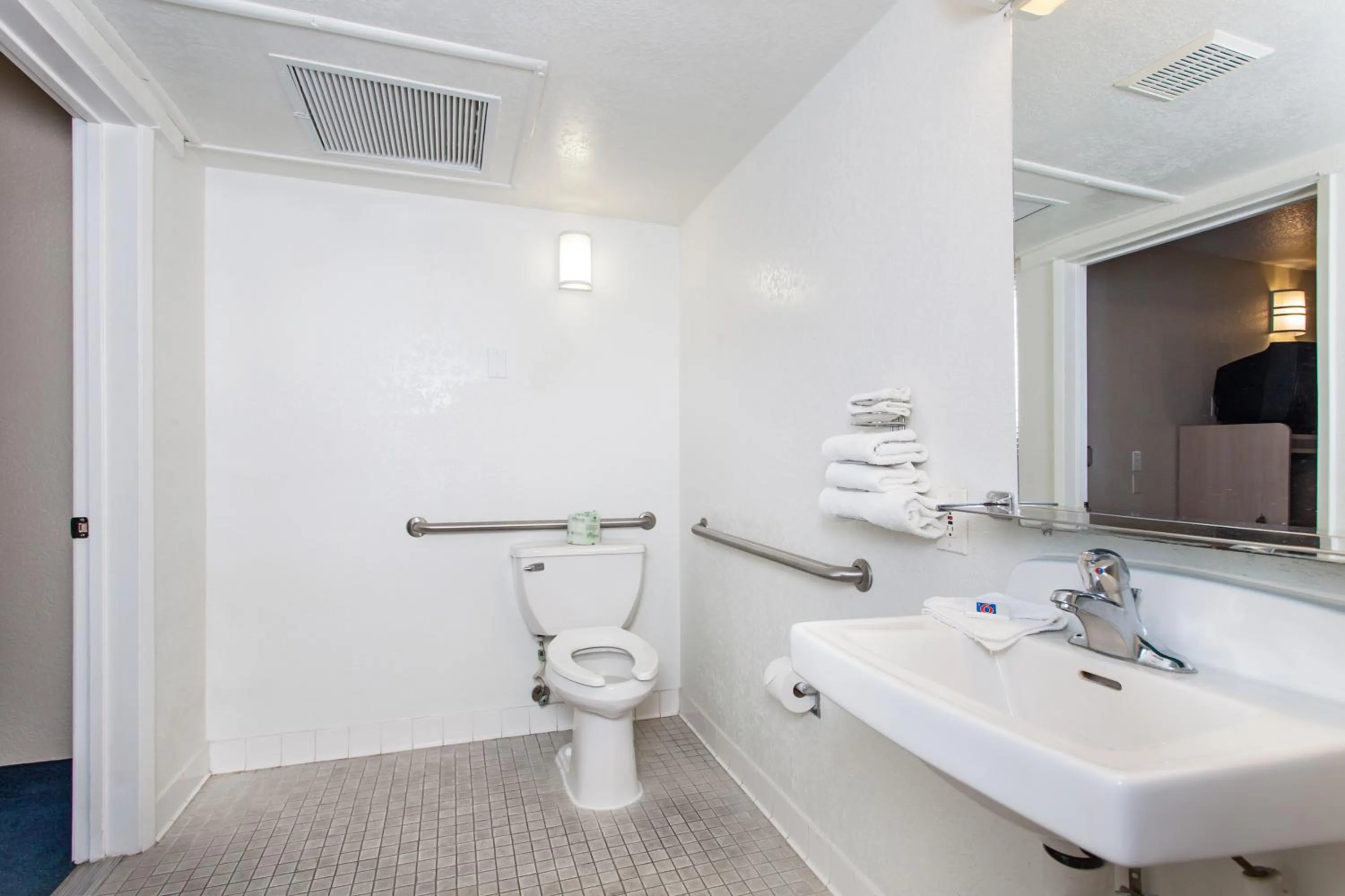 Bathroom in Motel 6-Turlock, CA