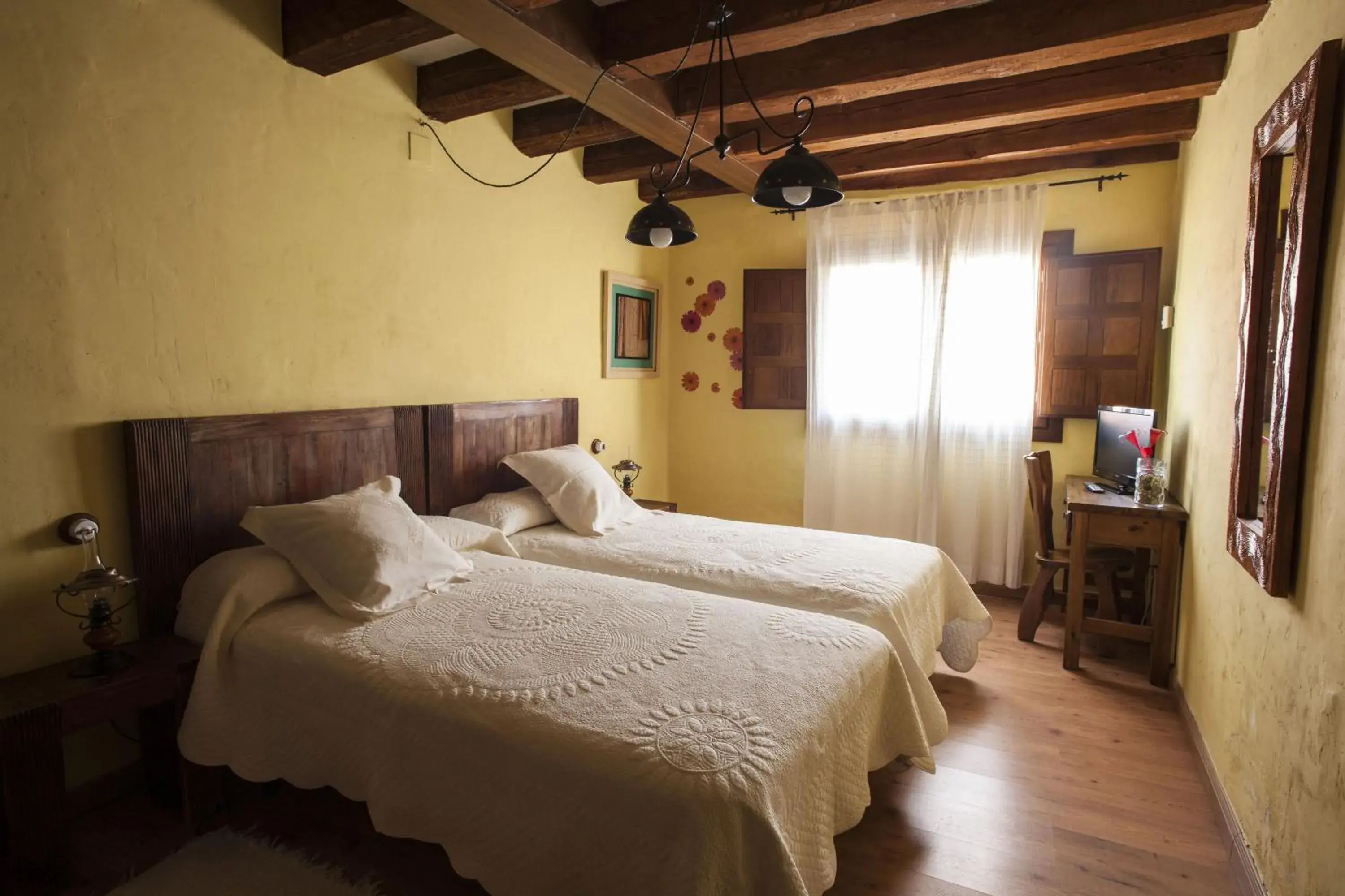 Standard Twin Room in El Rincón de las Hoces del Duratón Standard Twin Room in El Rincón de las Hoces del Duratón
