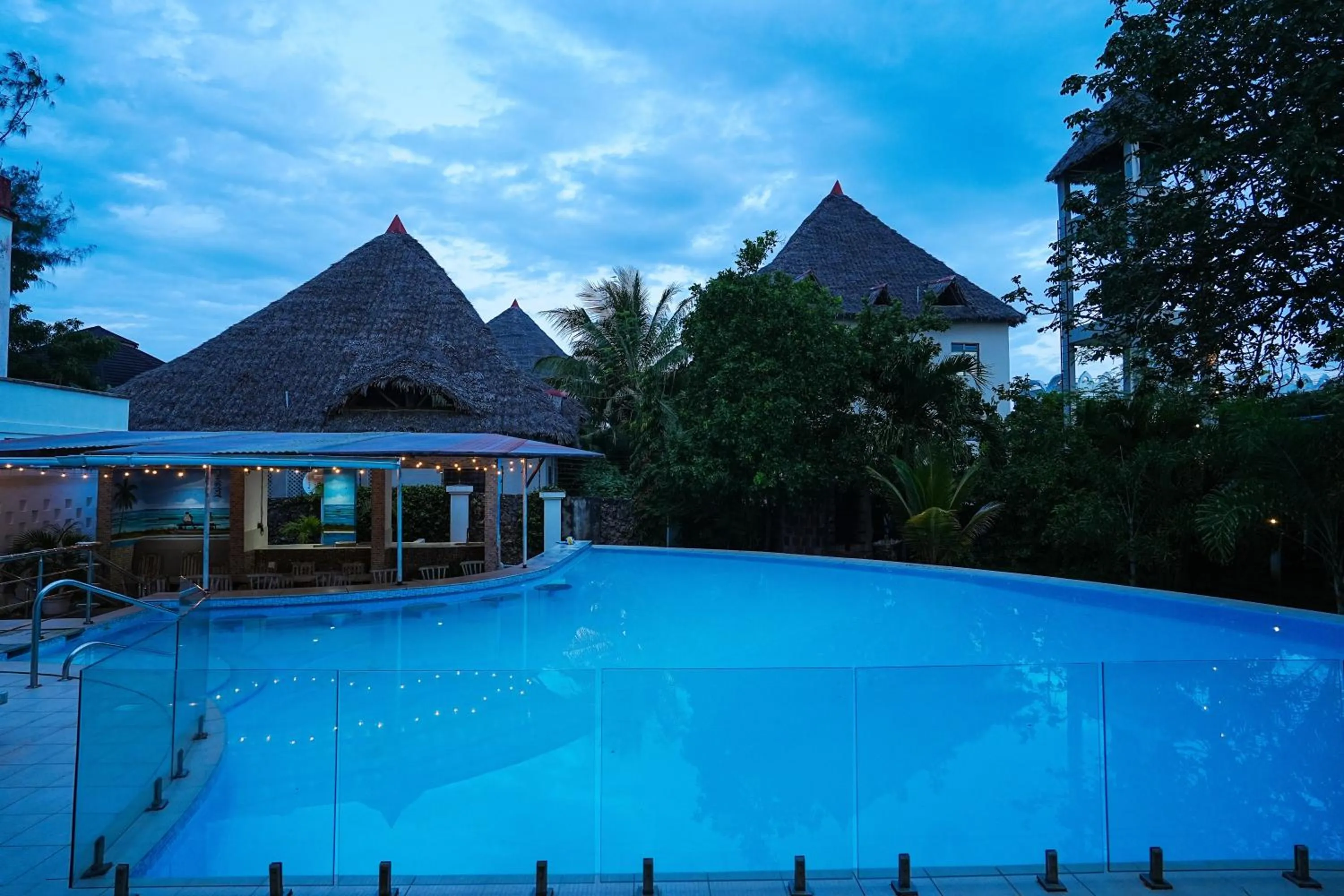Pool view in Seaclusion Diani