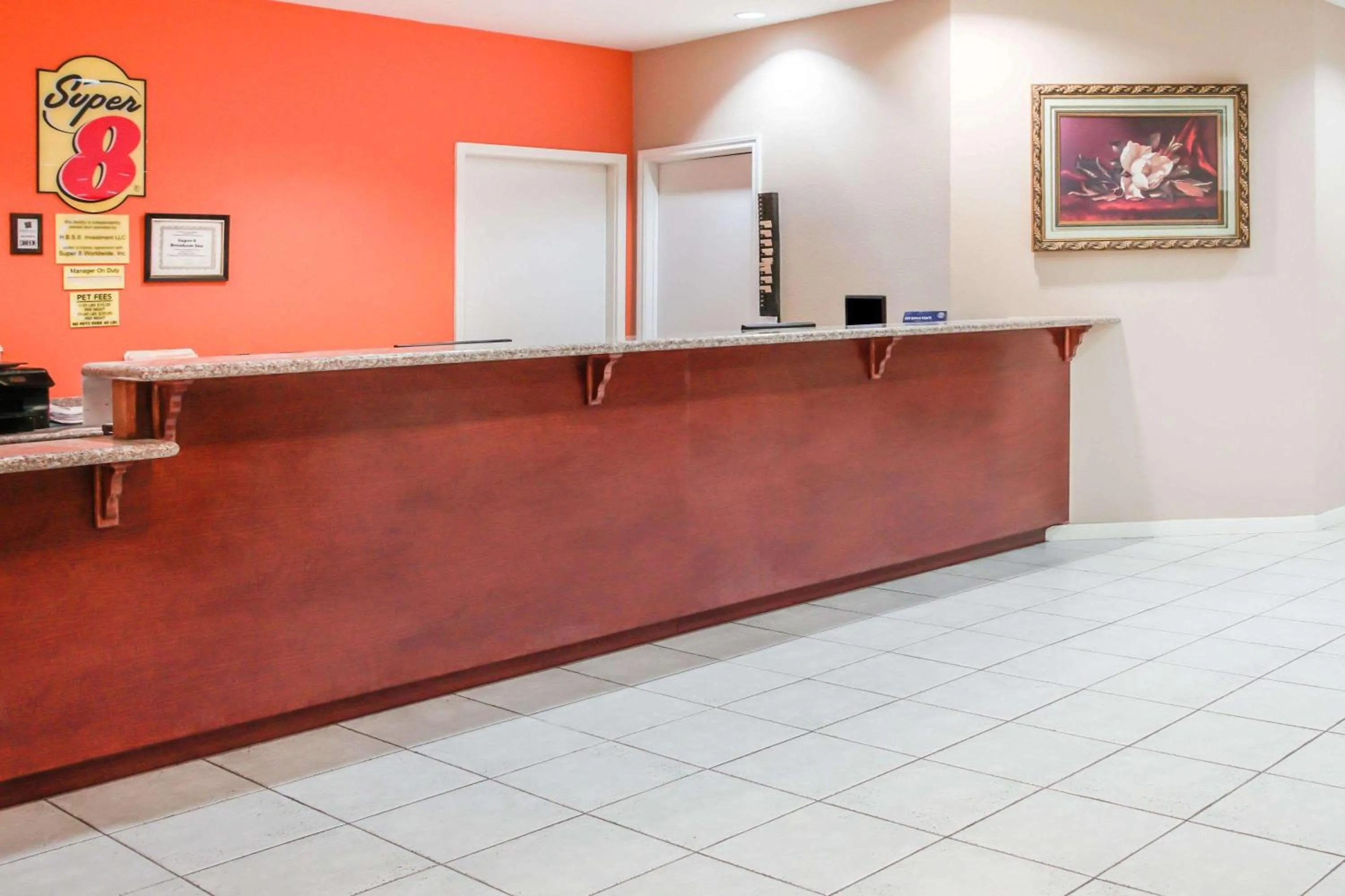 Lobby or reception in Super 8 by Wyndham Brenham TX