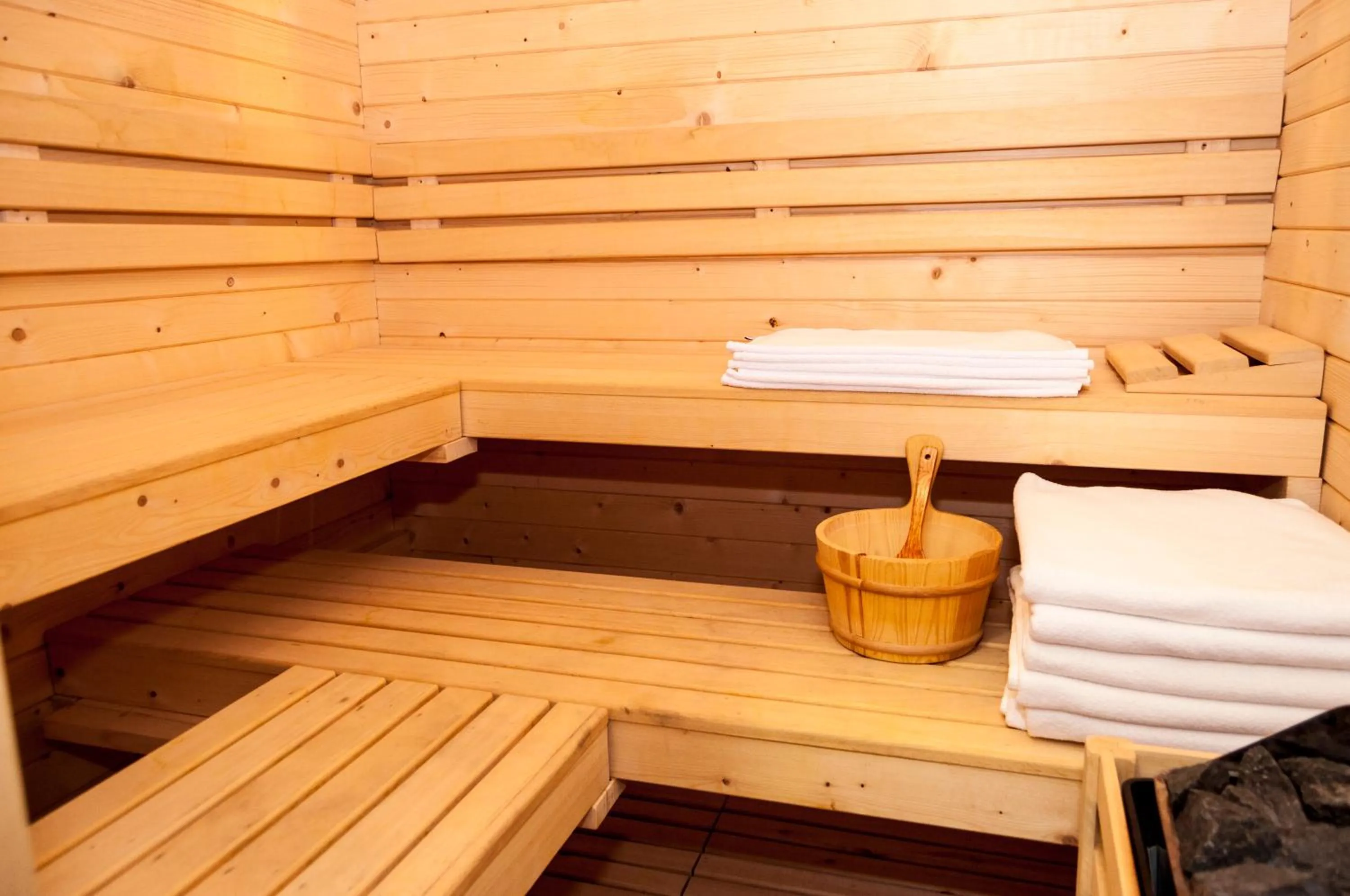 Sauna in Escuderos Hotel Cruz