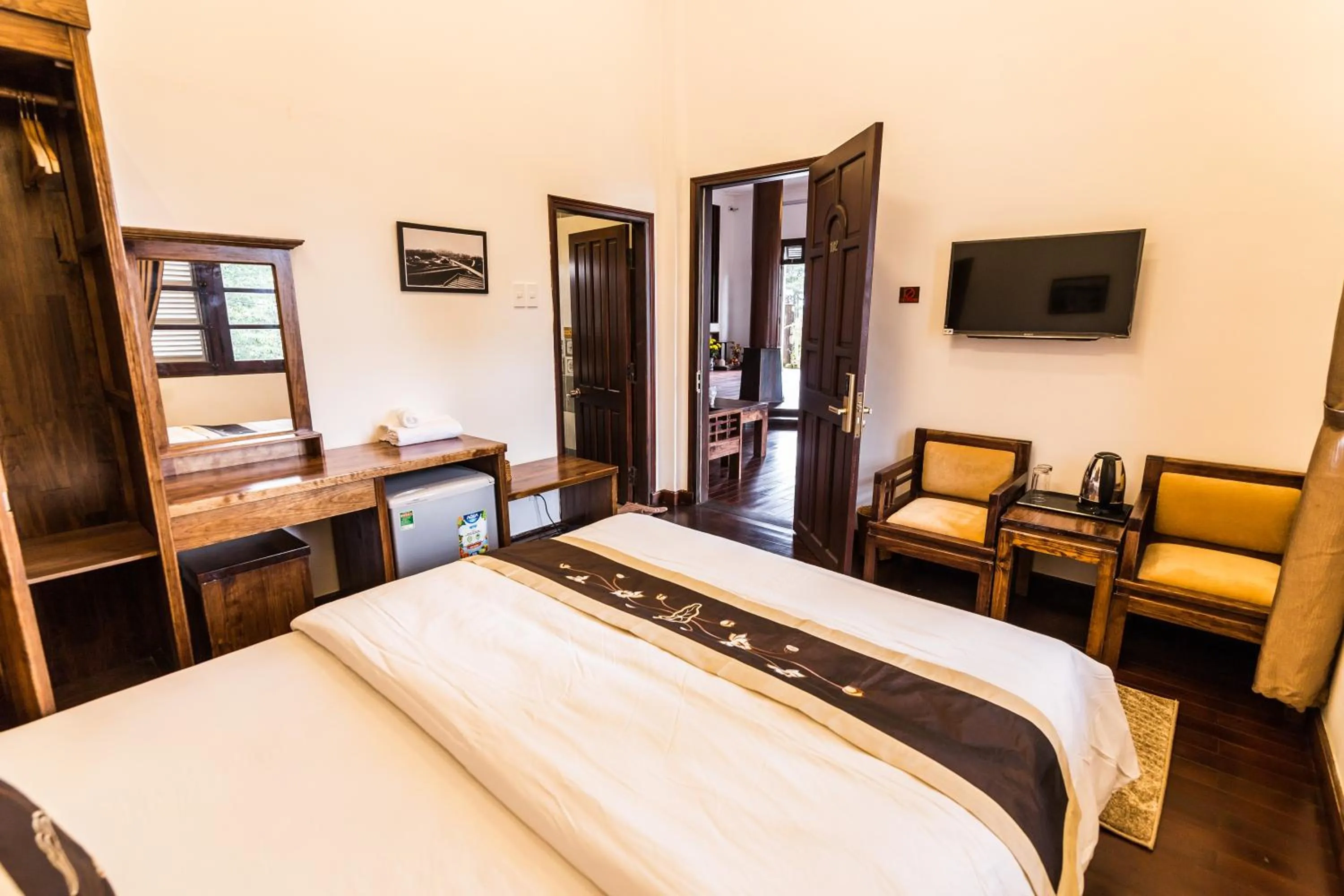 Bed in Dragon Dalat Villa