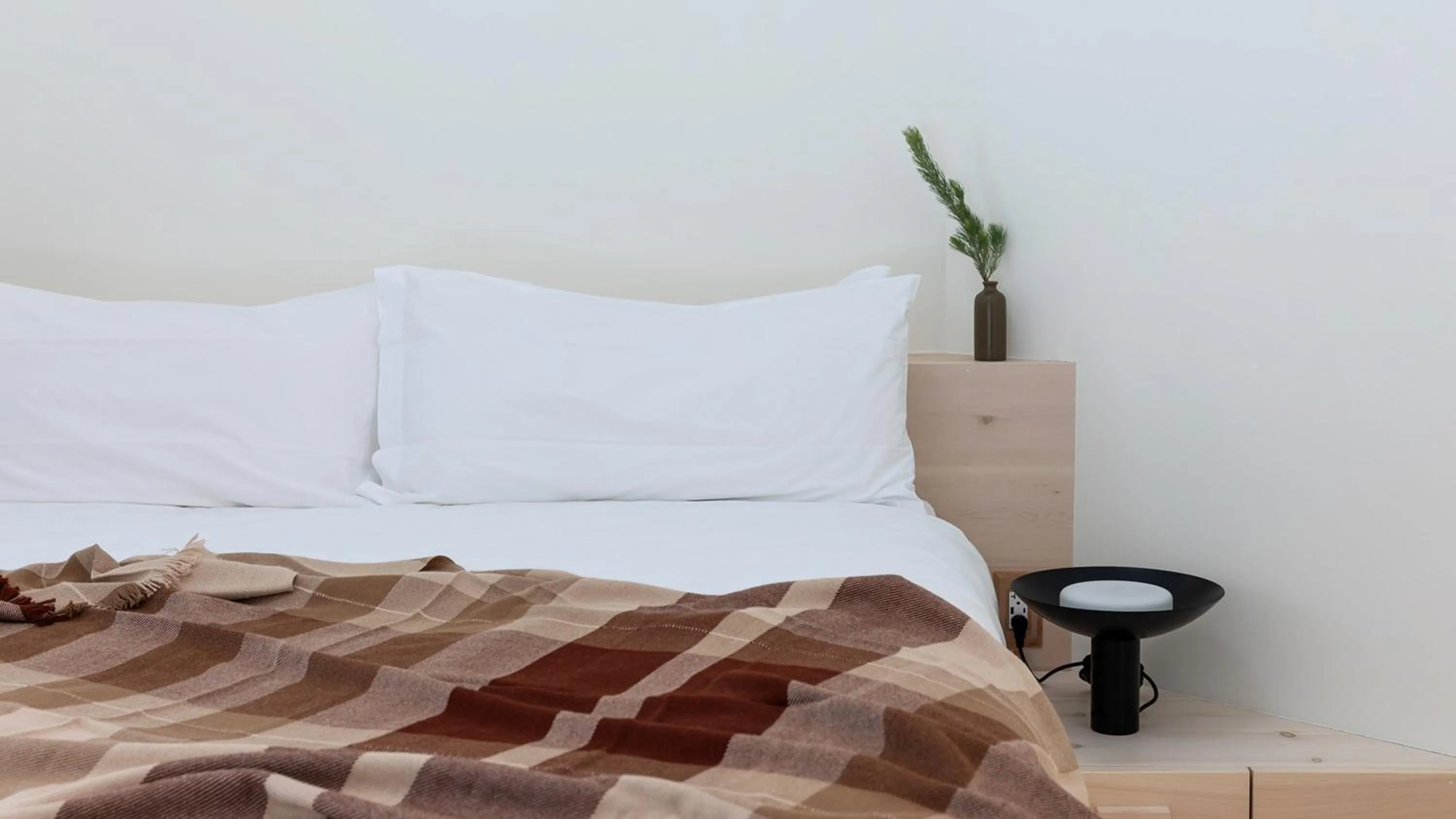 Bed in Scribner's Catskill Lodge, a Member of Design Hotels