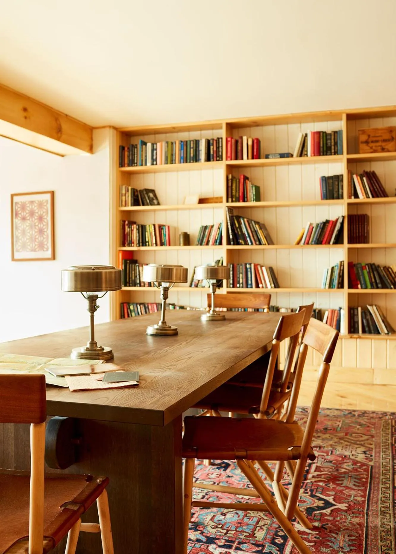 Library in Scribner's Catskill Lodge, a Member of Design Hotels