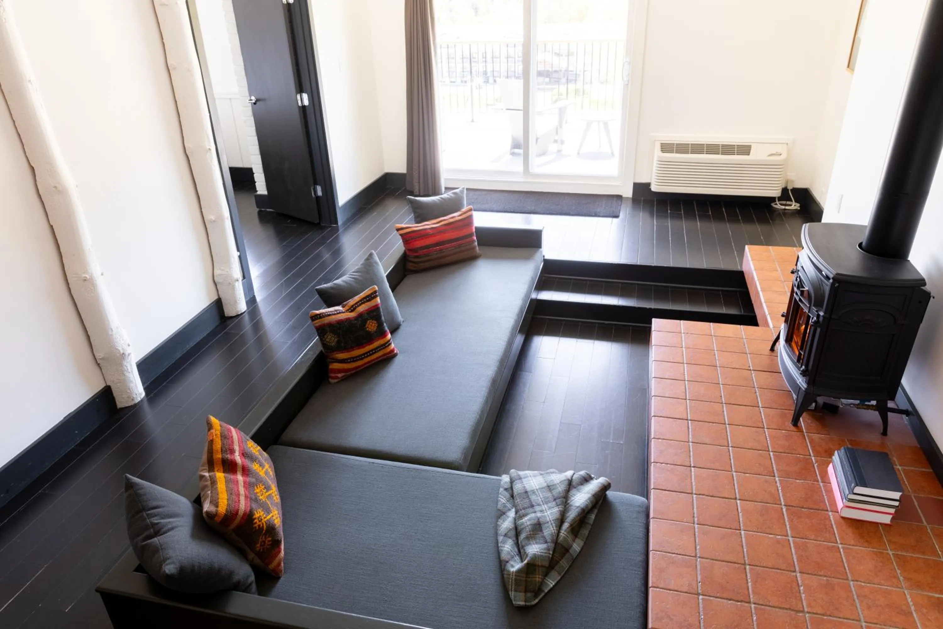 Living room in Scribner's Catskill Lodge, a Member of Design Hotels