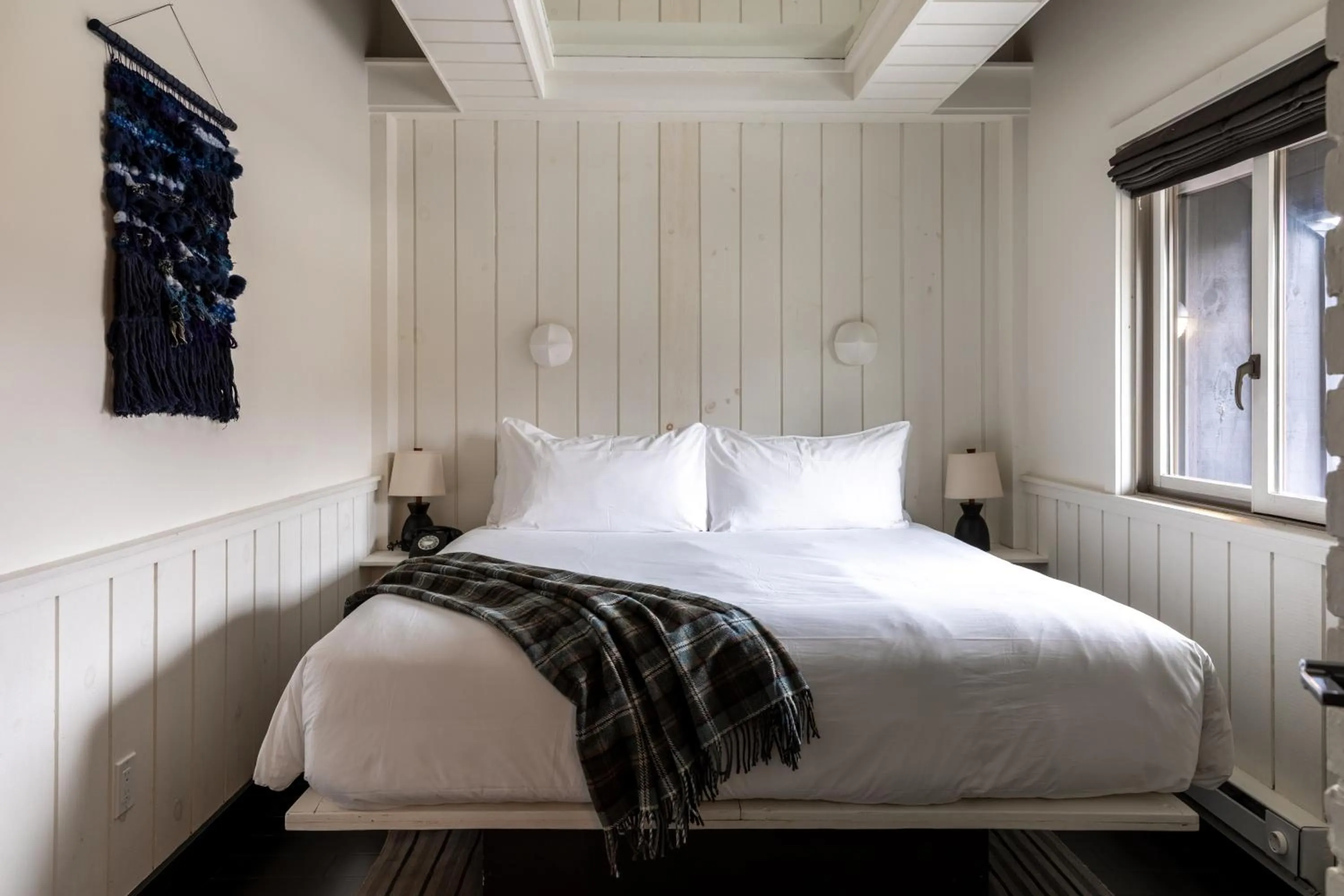 Bed in Scribner's Catskill Lodge, a Member of Design Hotels