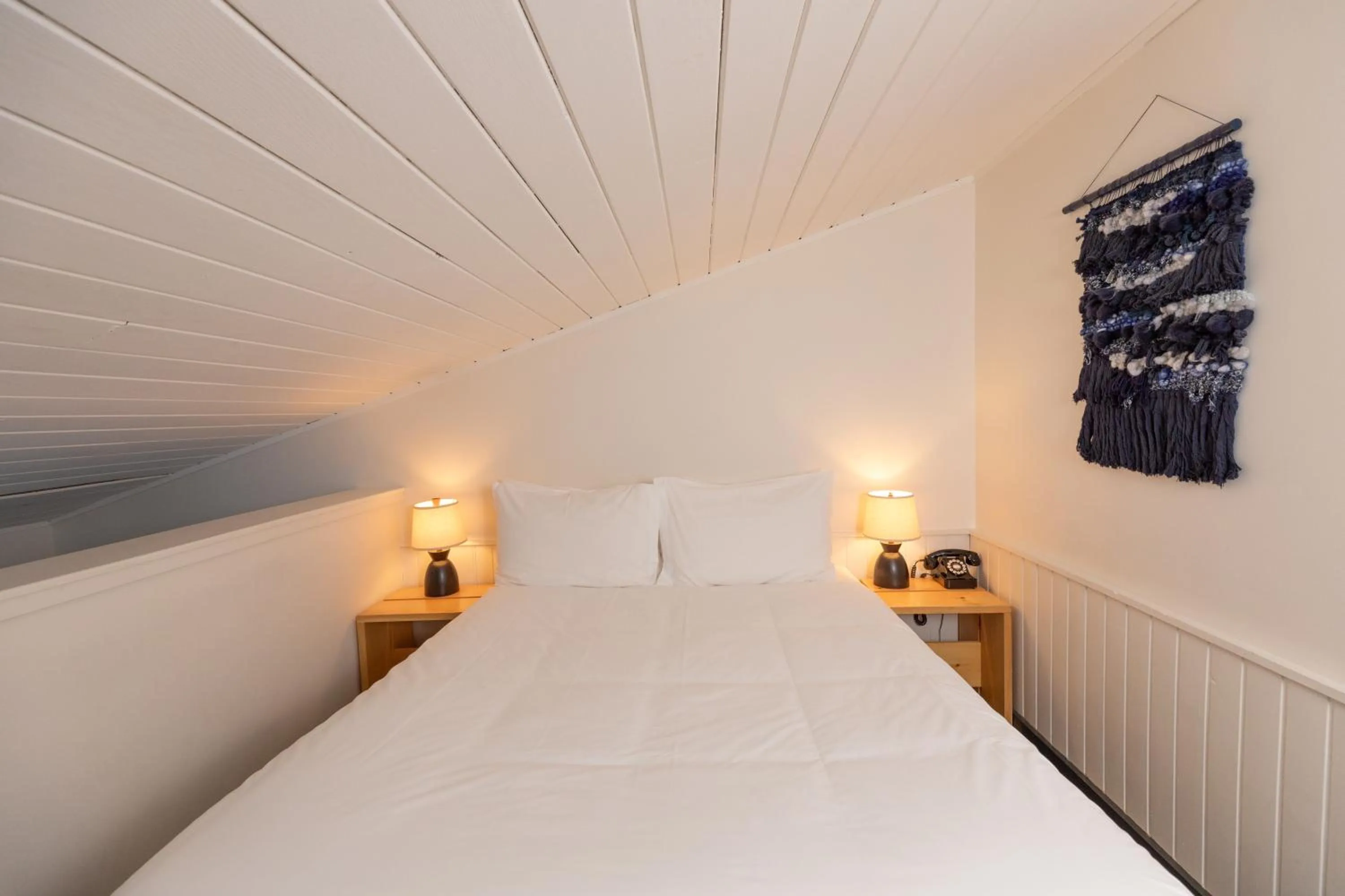 Bed in Scribner's Catskill Lodge, a Member of Design Hotels