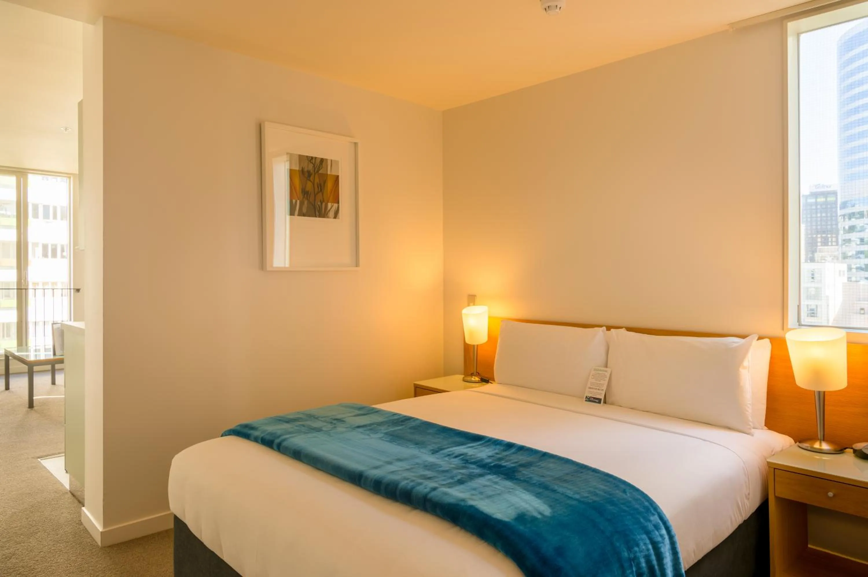 Bed in Astelia Apartment Hotel