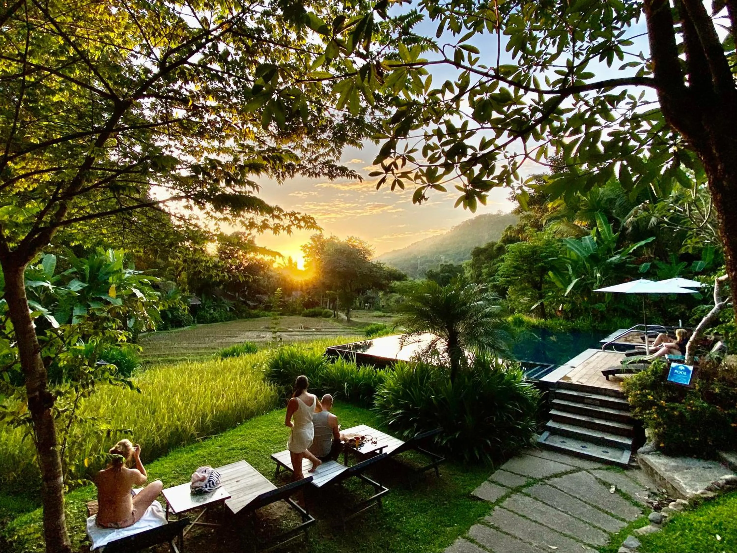 Sunset in Fern Resort Mae Hong Son