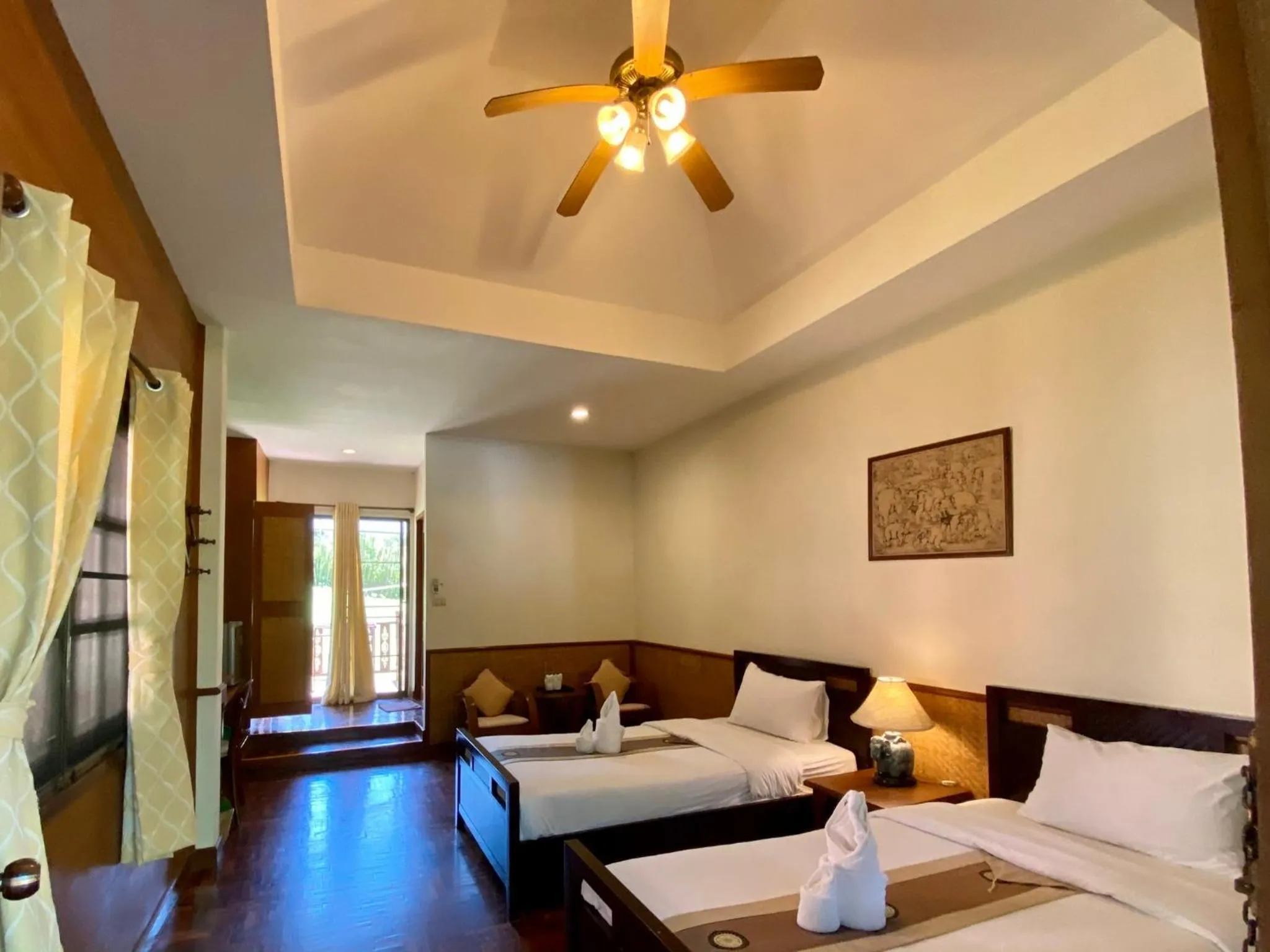 Bed in Fern Resort Mae Hong Son