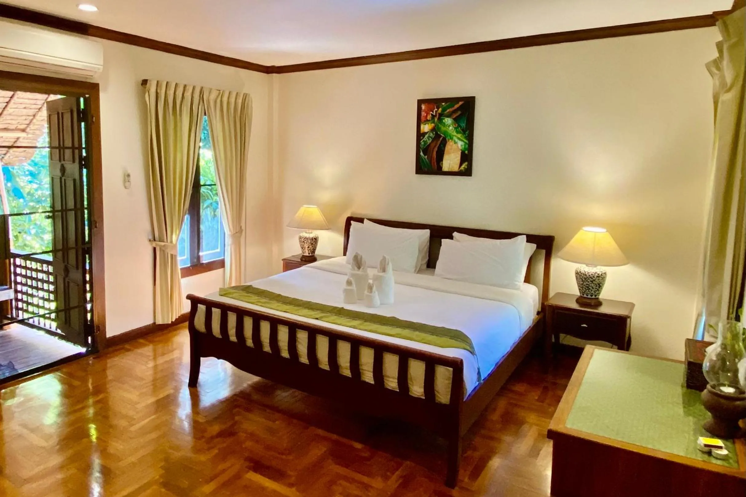 Bed in Fern Resort Mae Hong Son