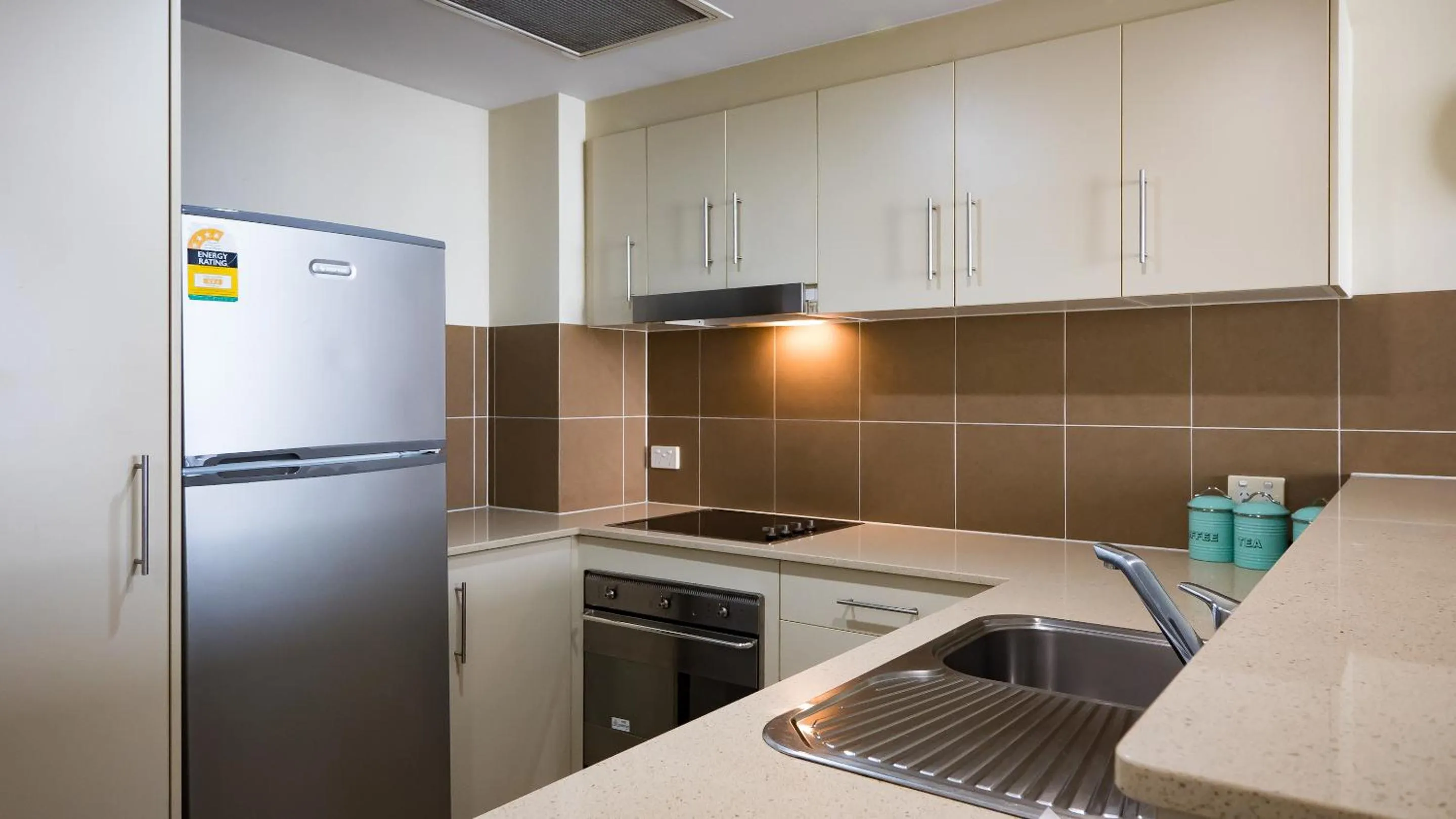 kitchen in Swell Resort Burleigh Heads