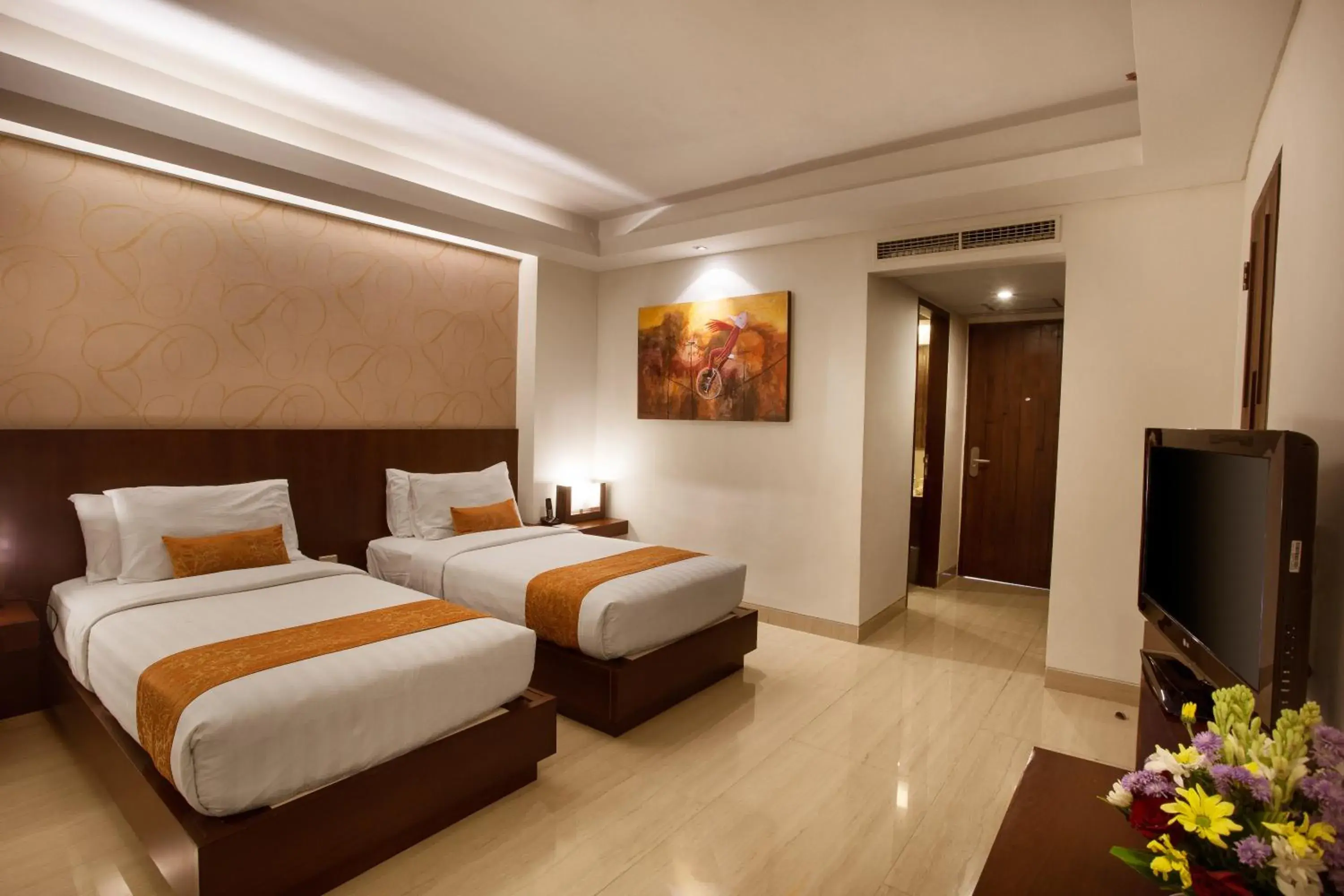 Deluxe Double or Twin Room (No Window) in d'primahotel Seminyak Deluxe Double or Twin Room (No Window) in d'primahotel Seminyak