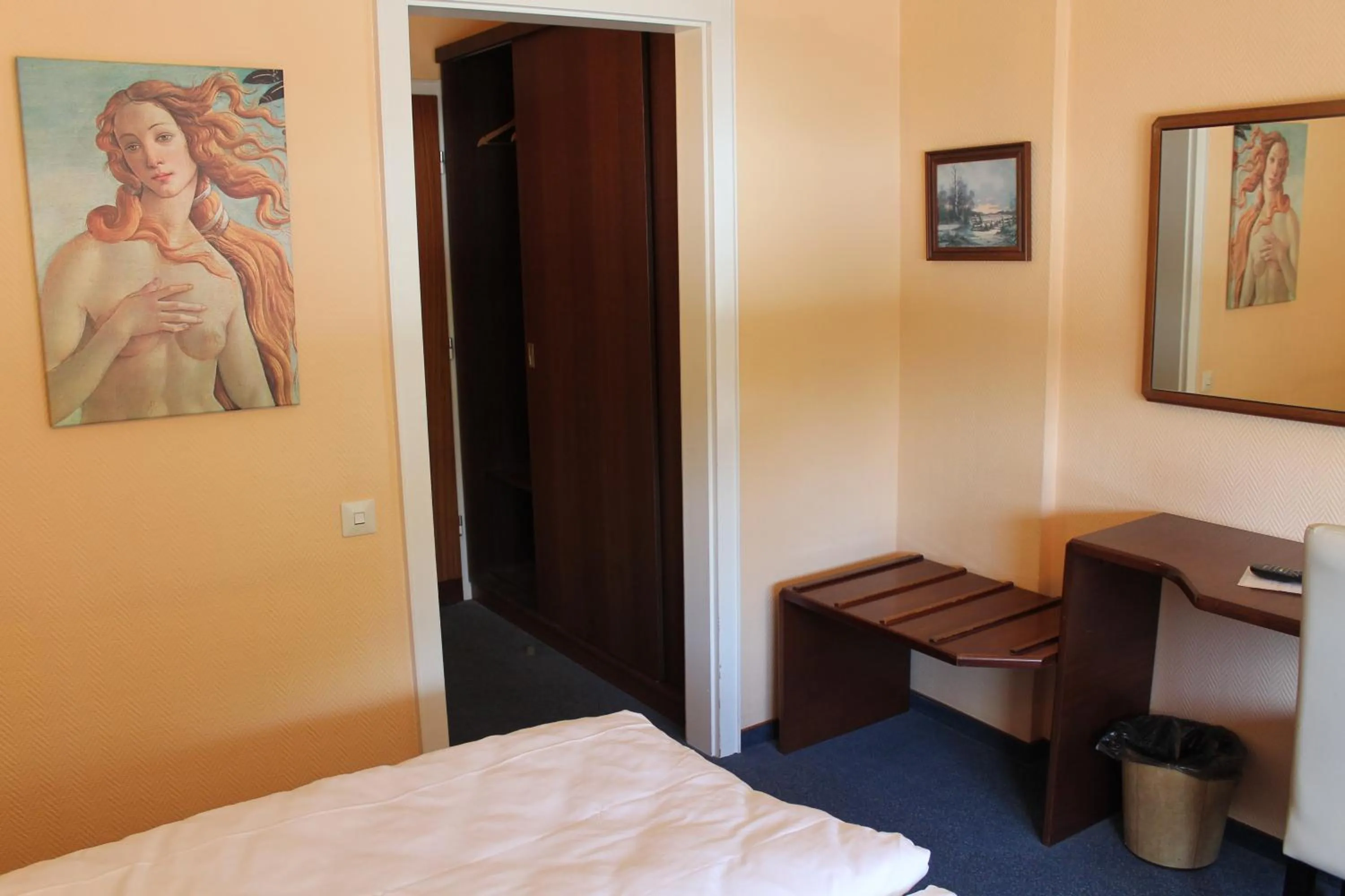 Decorative detail, Bed in Wiking Hotel