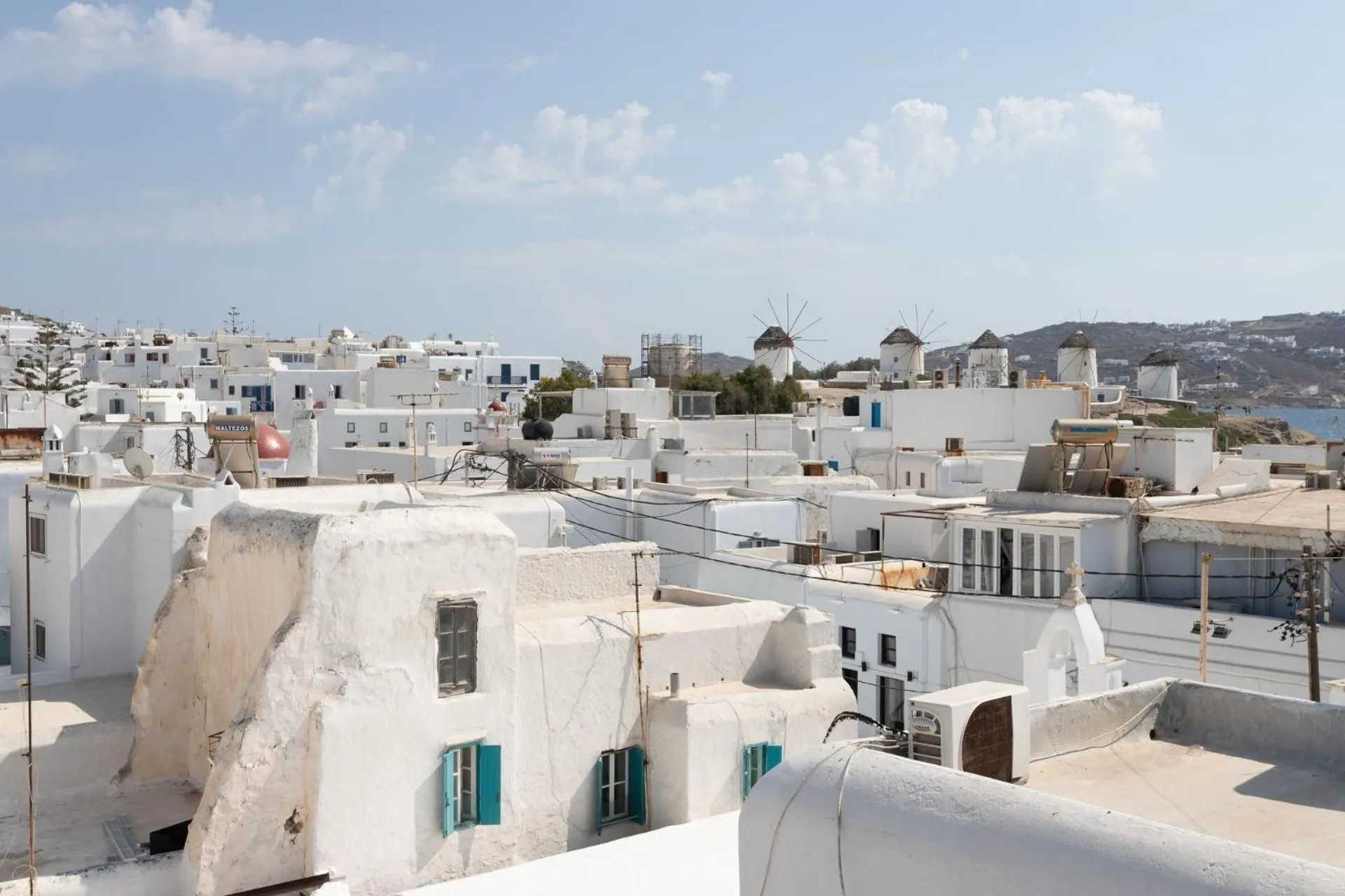 Balcony/Terrace in aníko suites Chora
